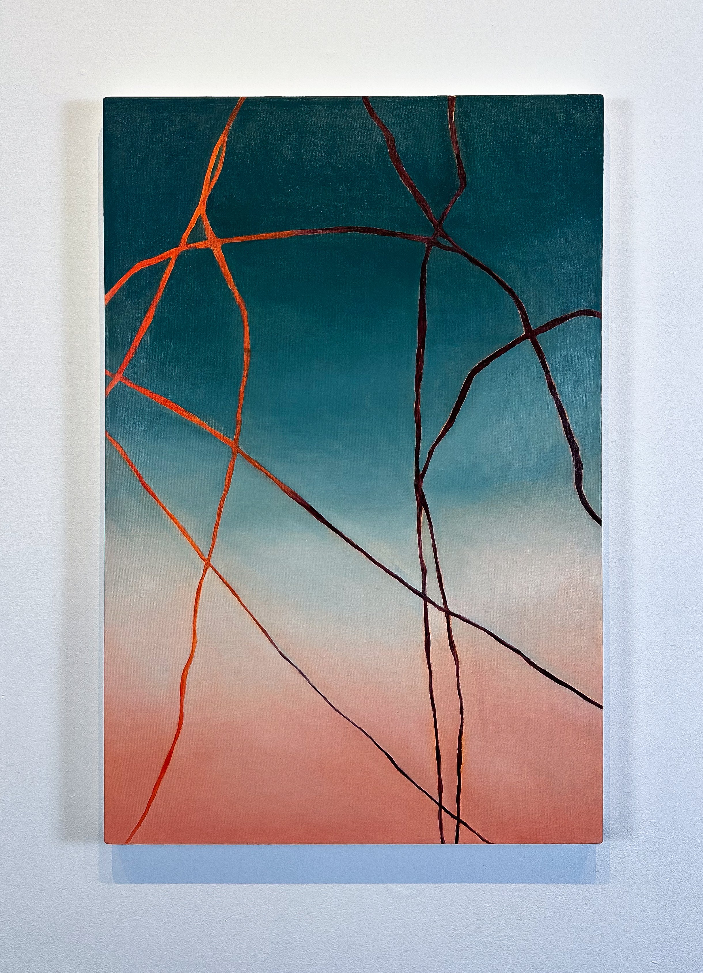 Drag Path, oil on canvas, 24x36, 2025
