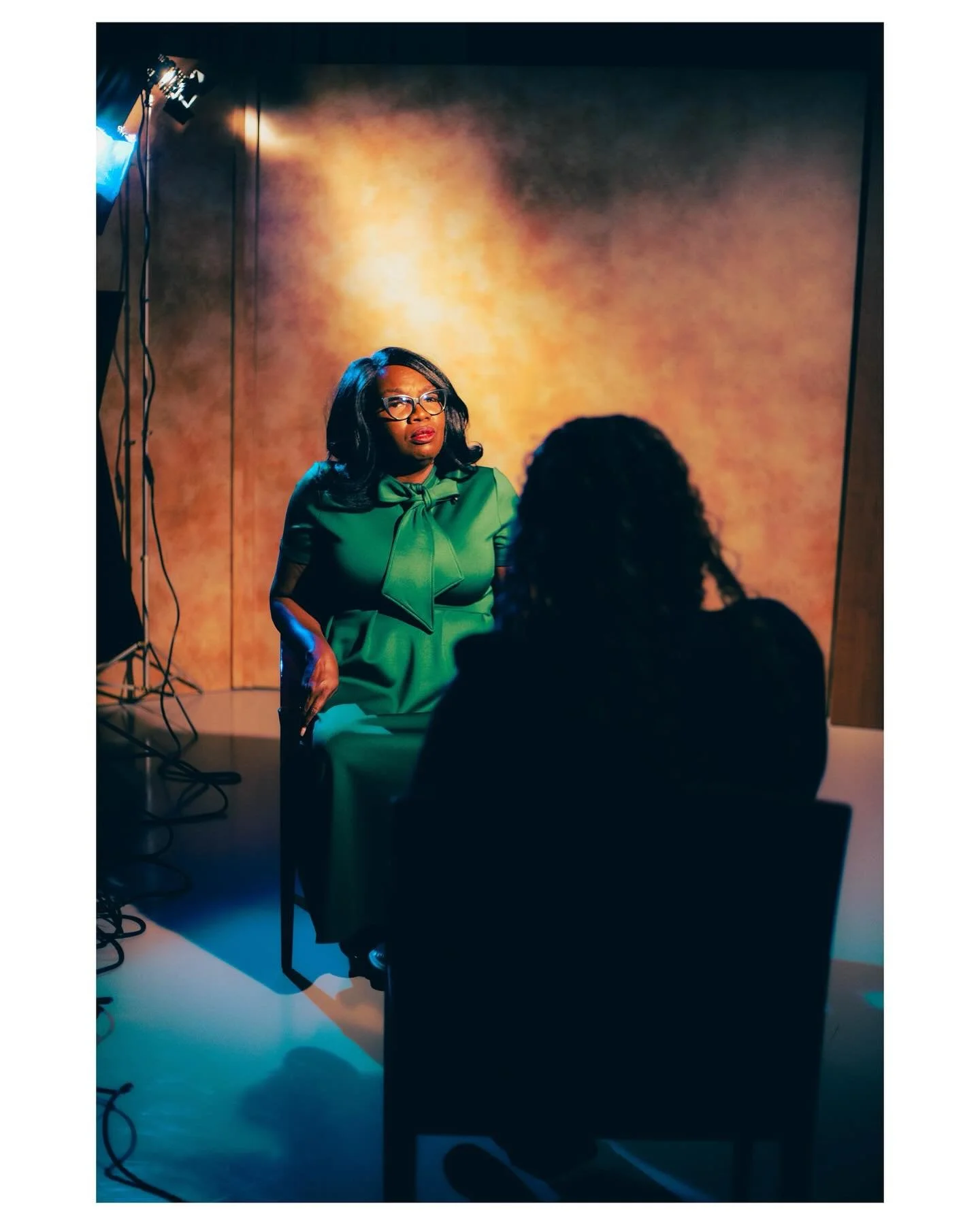 I was walking through the office when I saw the lighting in this interview was so intimate, I had to get a shot. Thank you