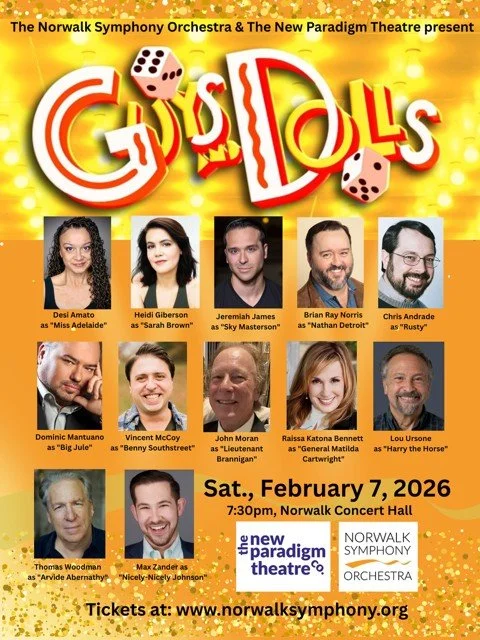 “Guys n’ Dolls” Concert - Norwalk Symphony Orchestra - February 7th, 7:30 pm