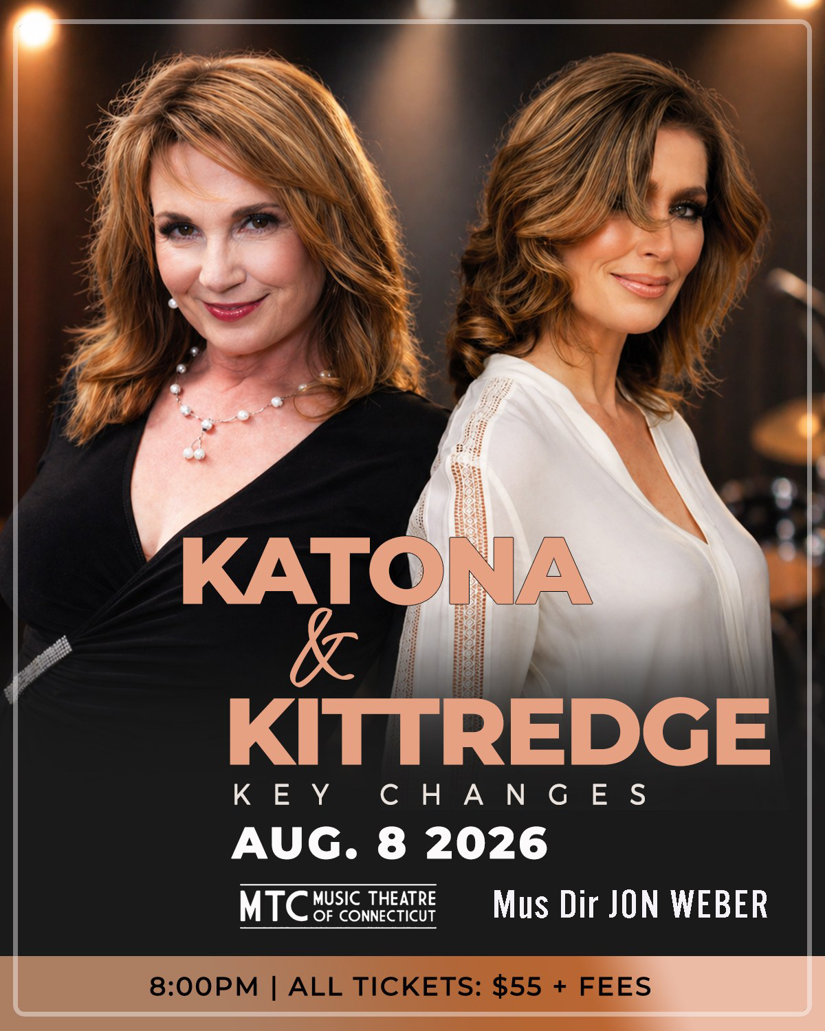 Katona &amp; Kittredge - “Key Changes”, Music Theatre of CT, August 8th, 8 pm
