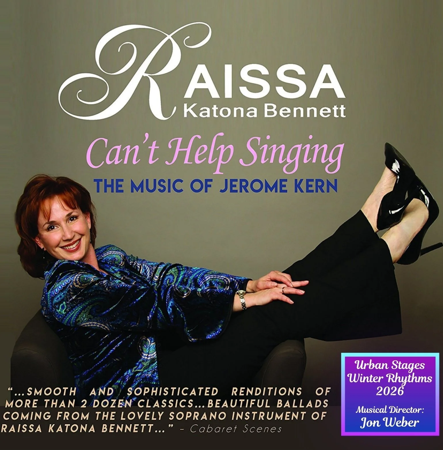 “Can’t Help Singing - The Music of Jerome Kern” - Urban Stages Winter Rhythms - Dec. 4th, 7 pm