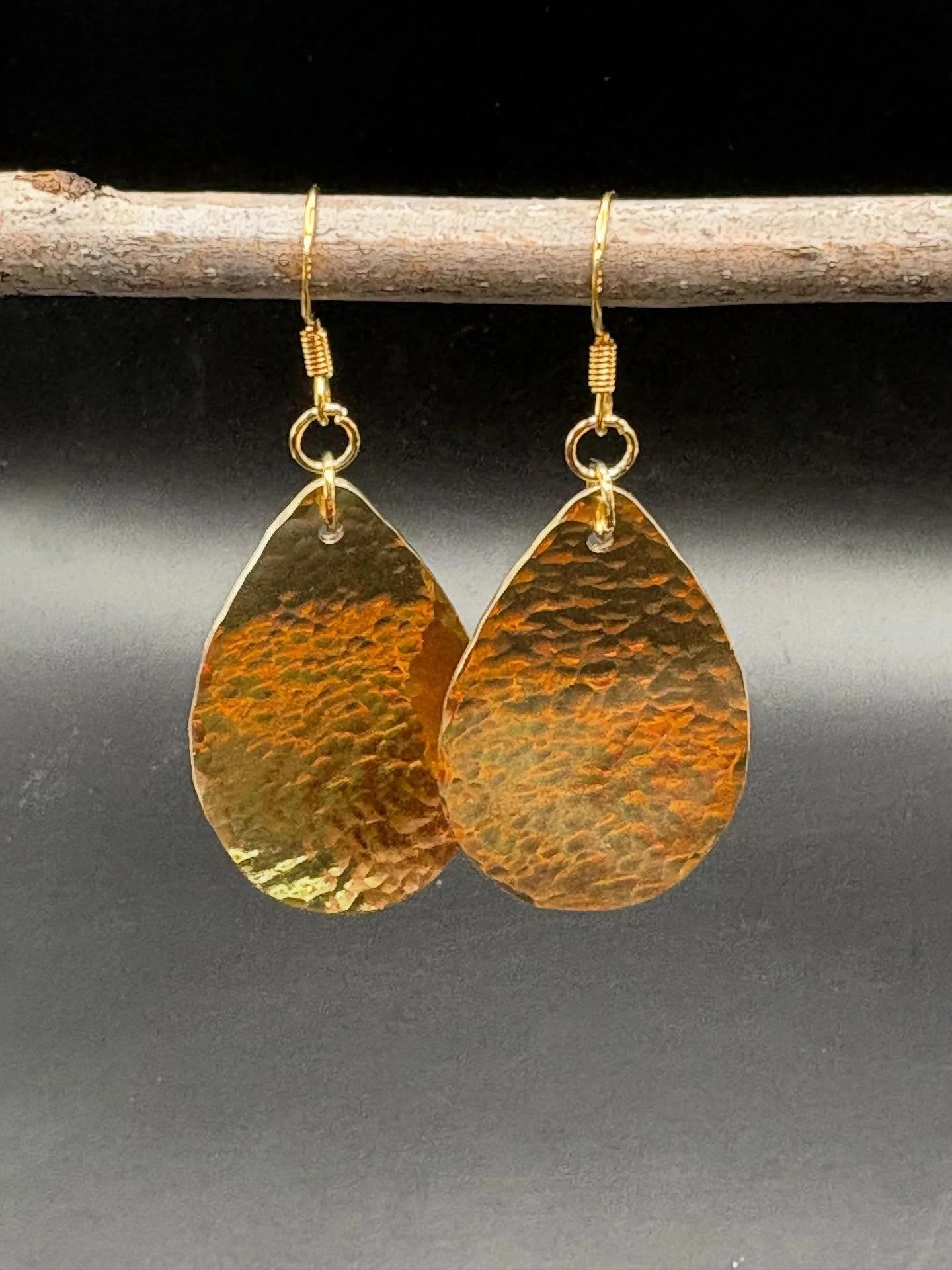 I just made these solid bronze earrings.  Always learning new things:) Check them out on my website #earrings #handmade #bronze