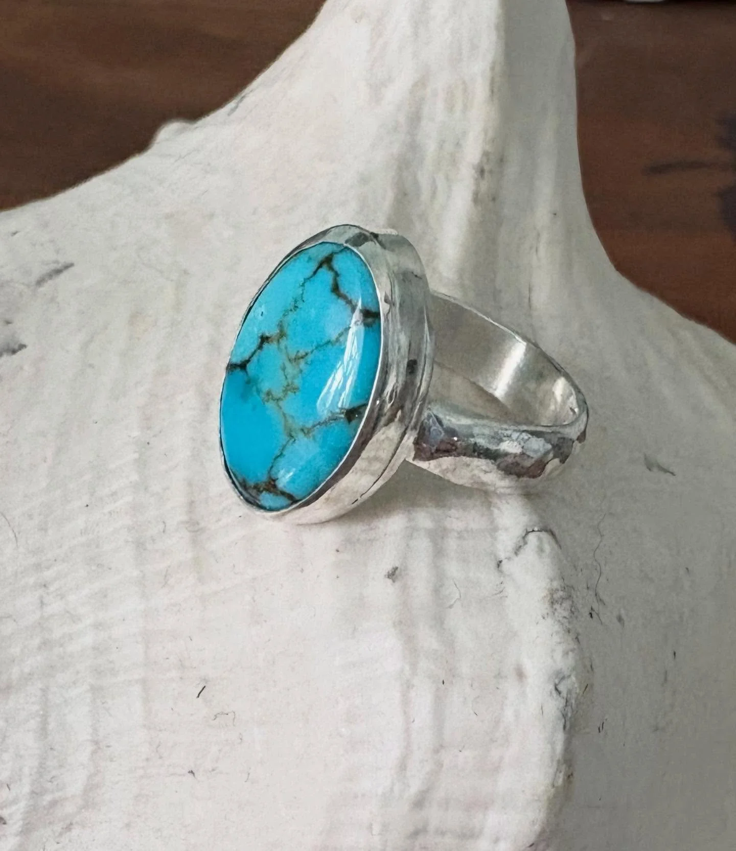 Over this cold weekend, i created a couple more rings in Sterling Silver and turquoise.  #sterlingsilverjewelry #turquoise #handmadejewelry