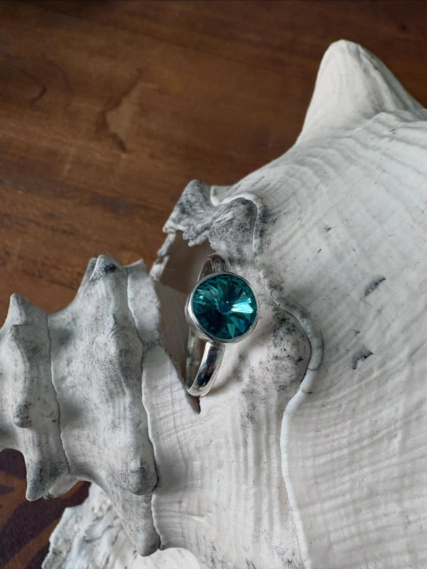 Really love how this stone catches the light. I paired it with a simple setting to let it shine.