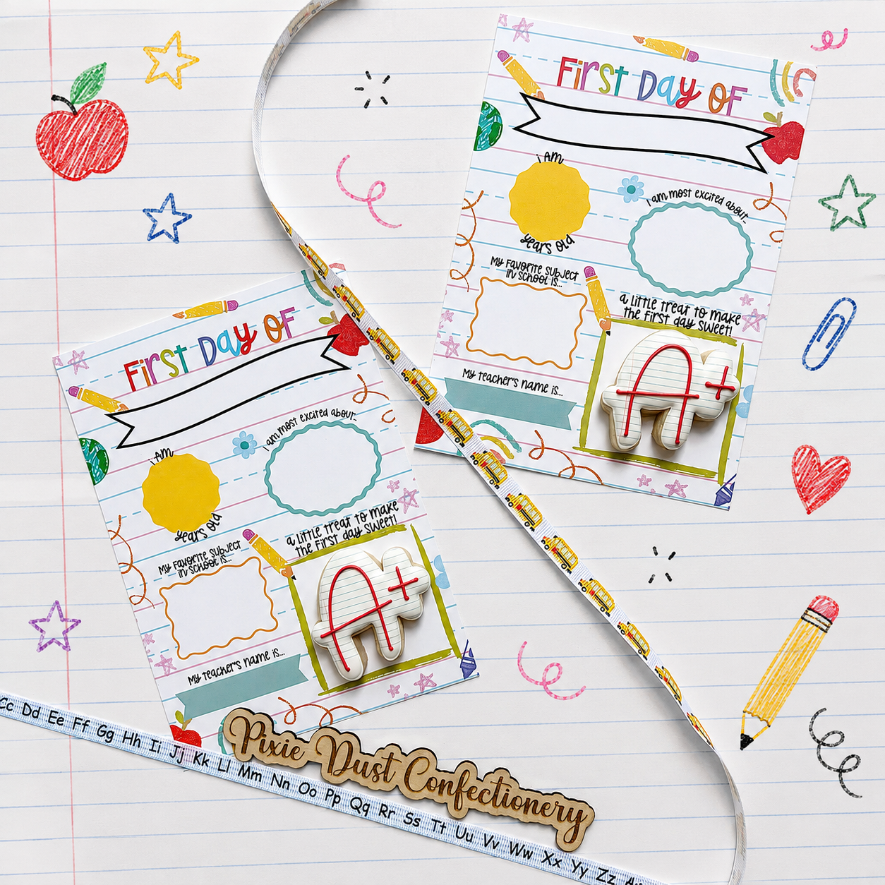 A + Card First day of school Mini