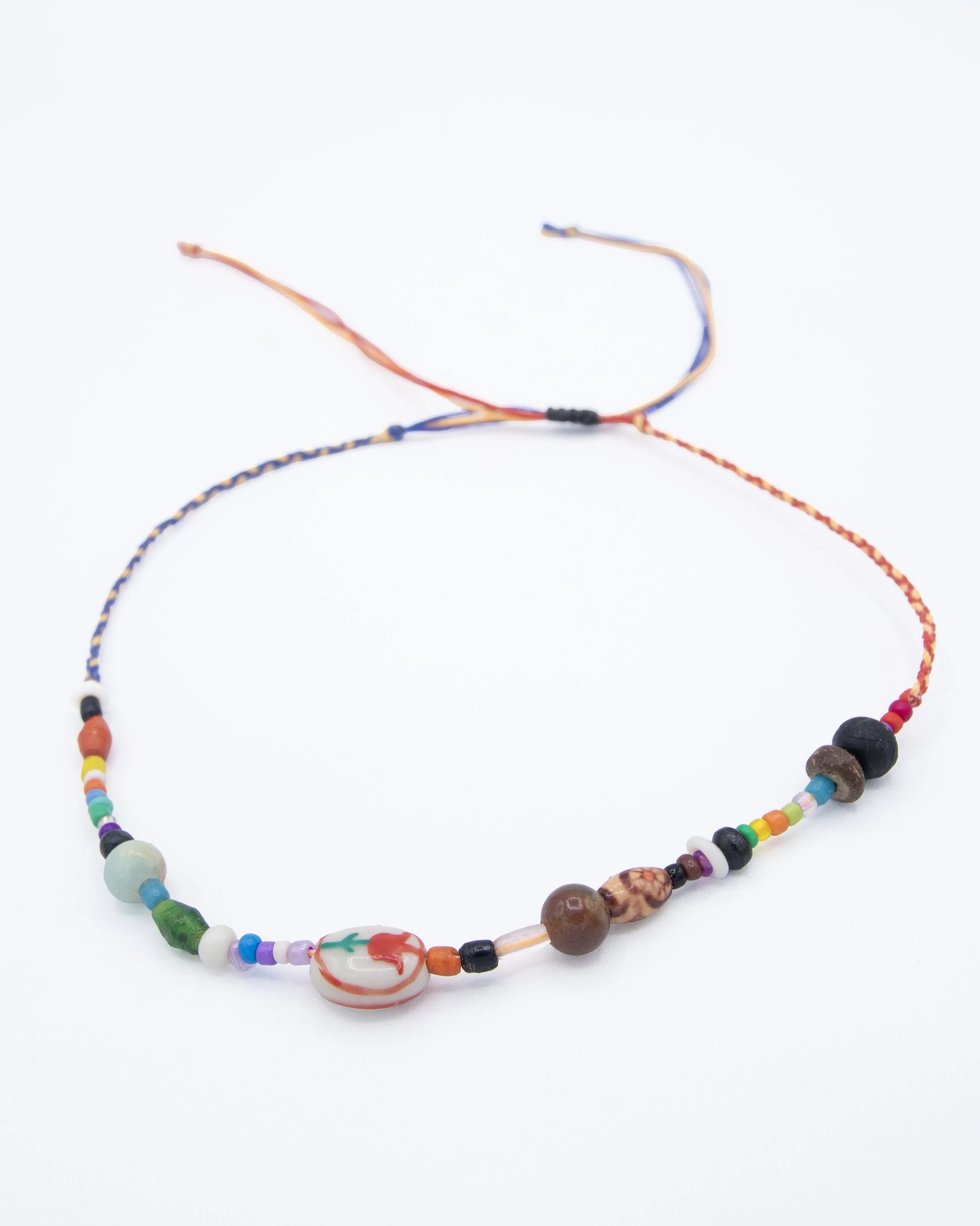 Rose Bead Adjustable Necklace