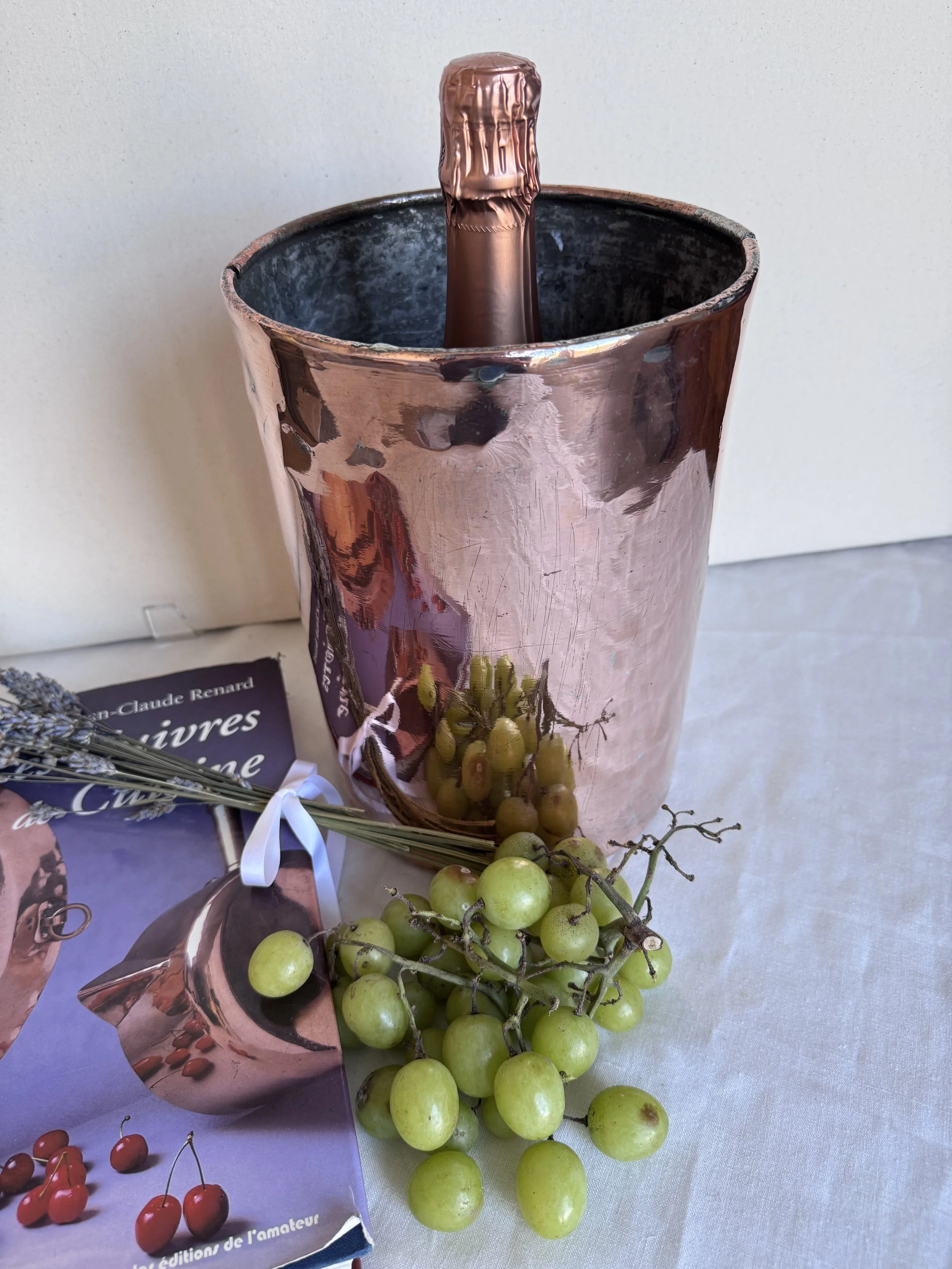 Early 19th-Century French Copper Rafraichissoir (Wine or Champagne Cooler)