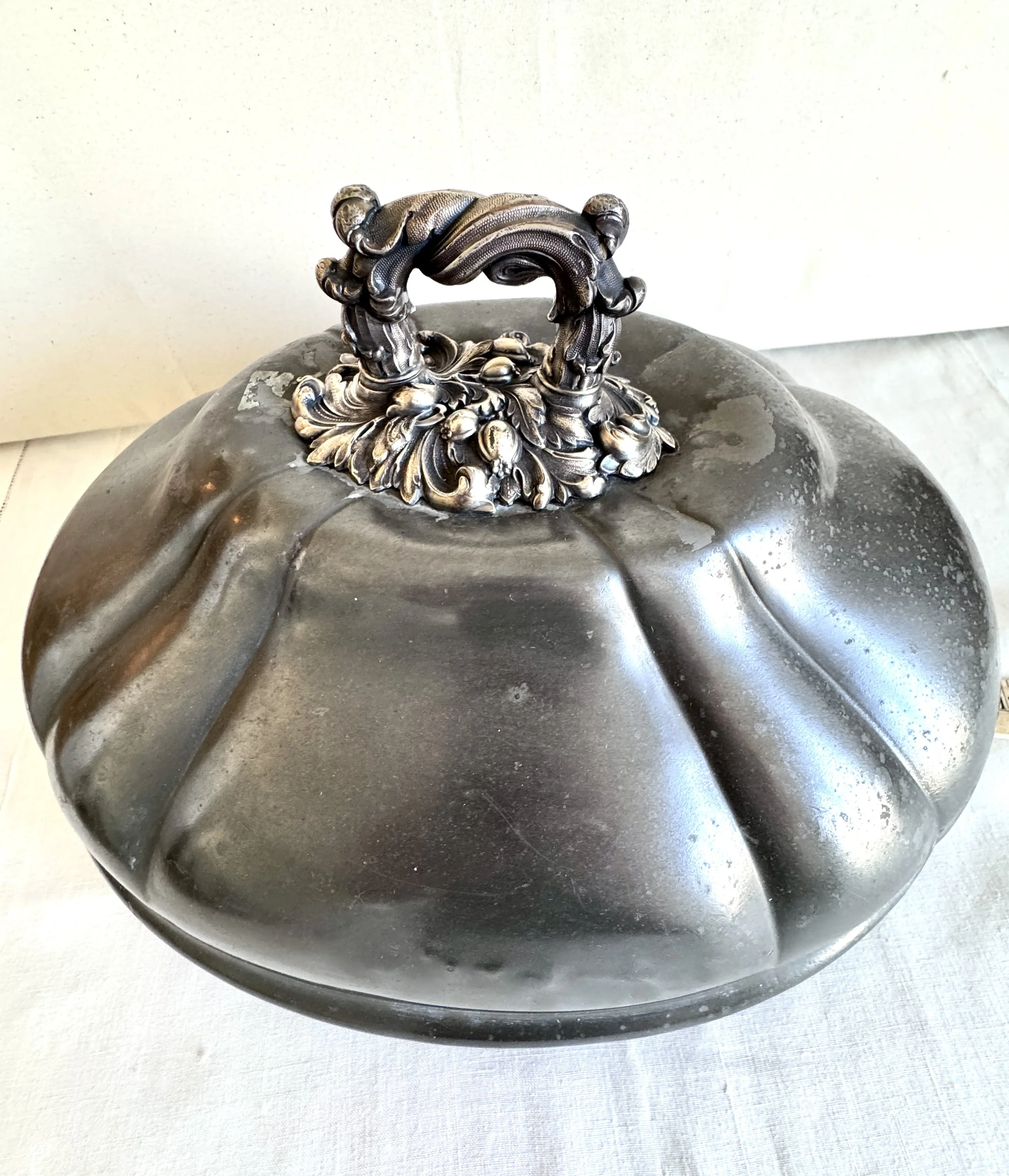 19th-Century English Silver-Plate Meat Dome - James Dixon & Sons, Sheffield