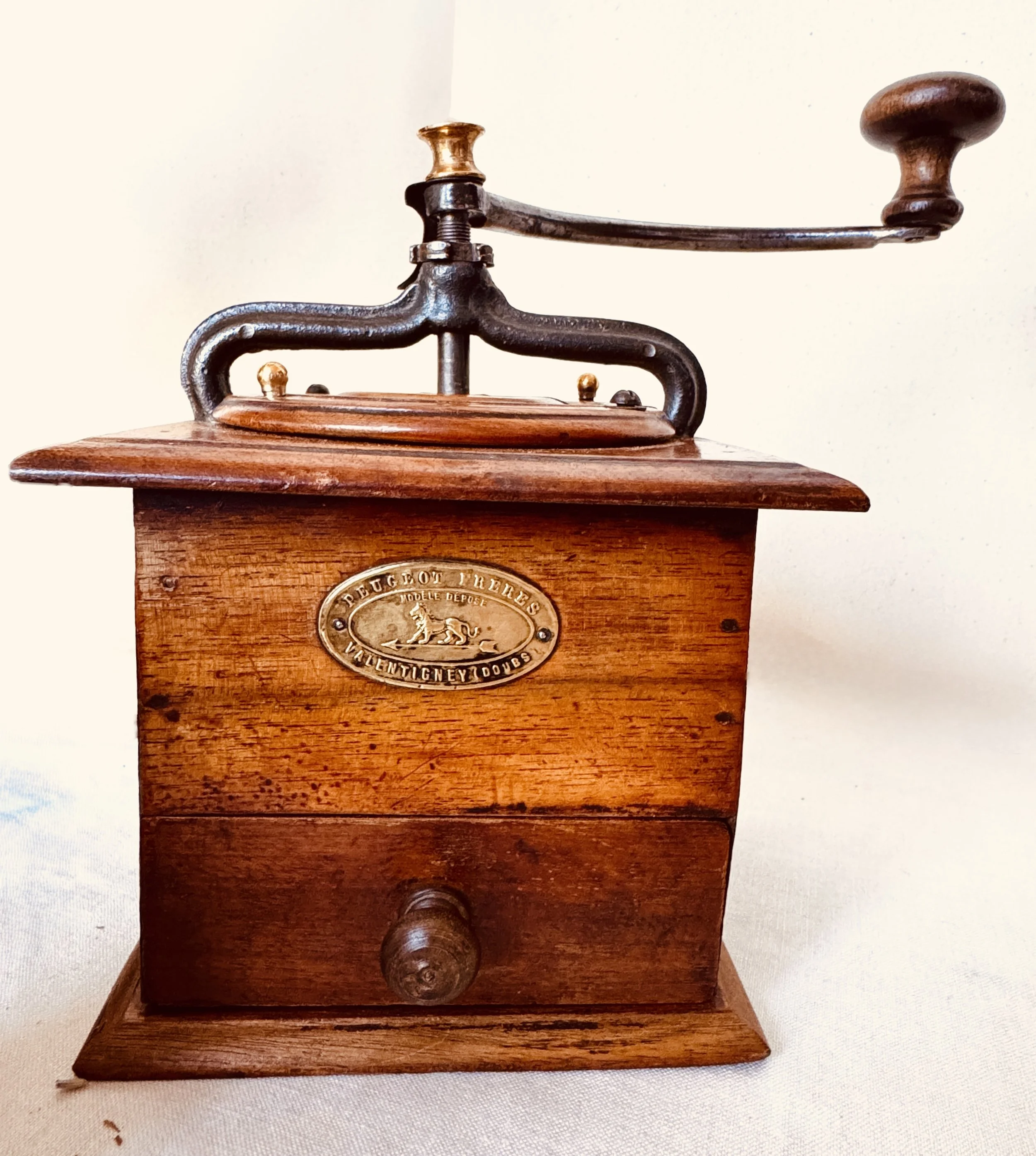 Antique Peugeot Frères French Coffee Grinder - Circa 1920s - 1930s