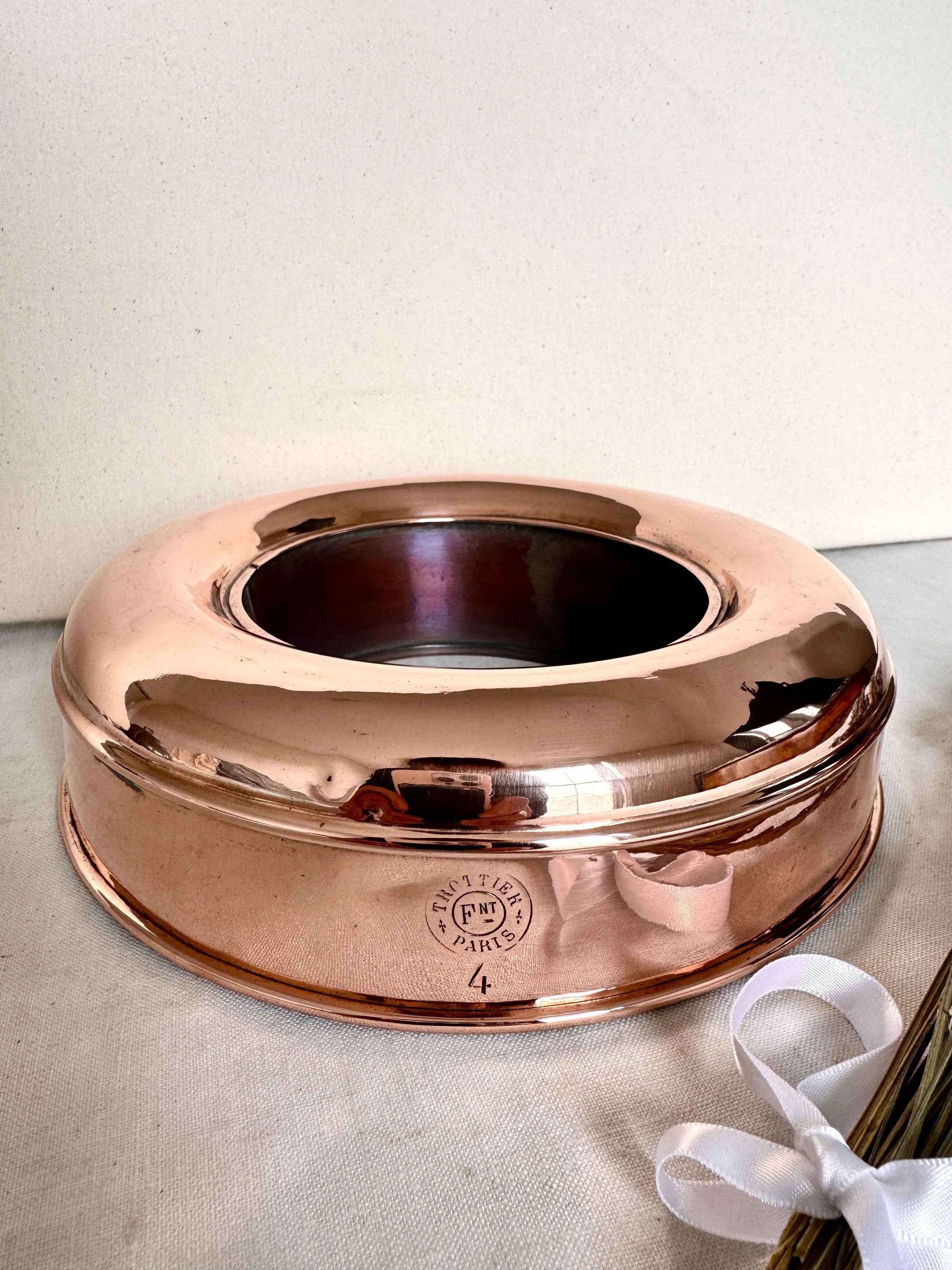 French Copper Savarin Mold (8") - Professionally Re-Tinned & Ready to Bake