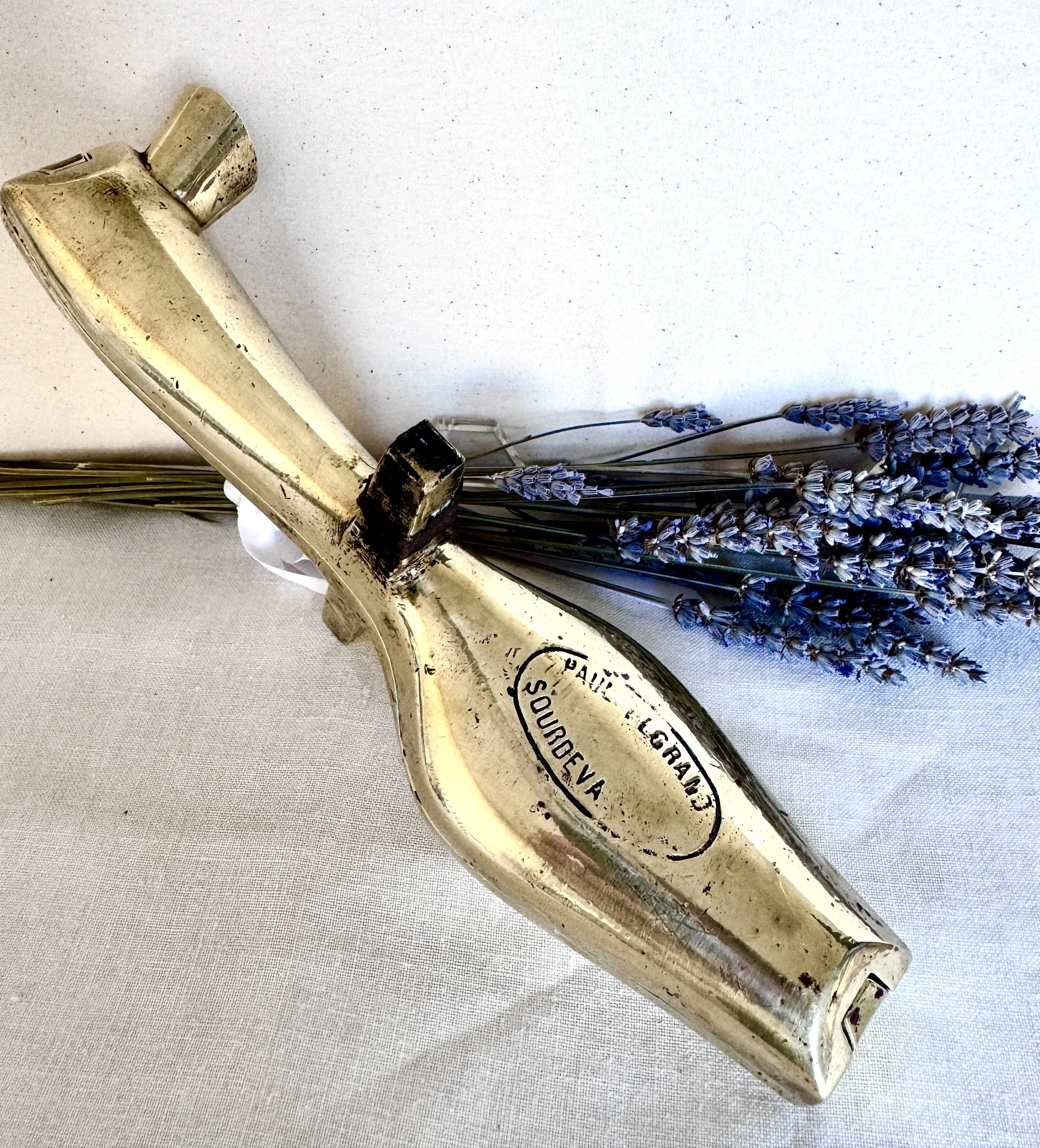 Antique French Bronze Spoon Mold, c. 1890