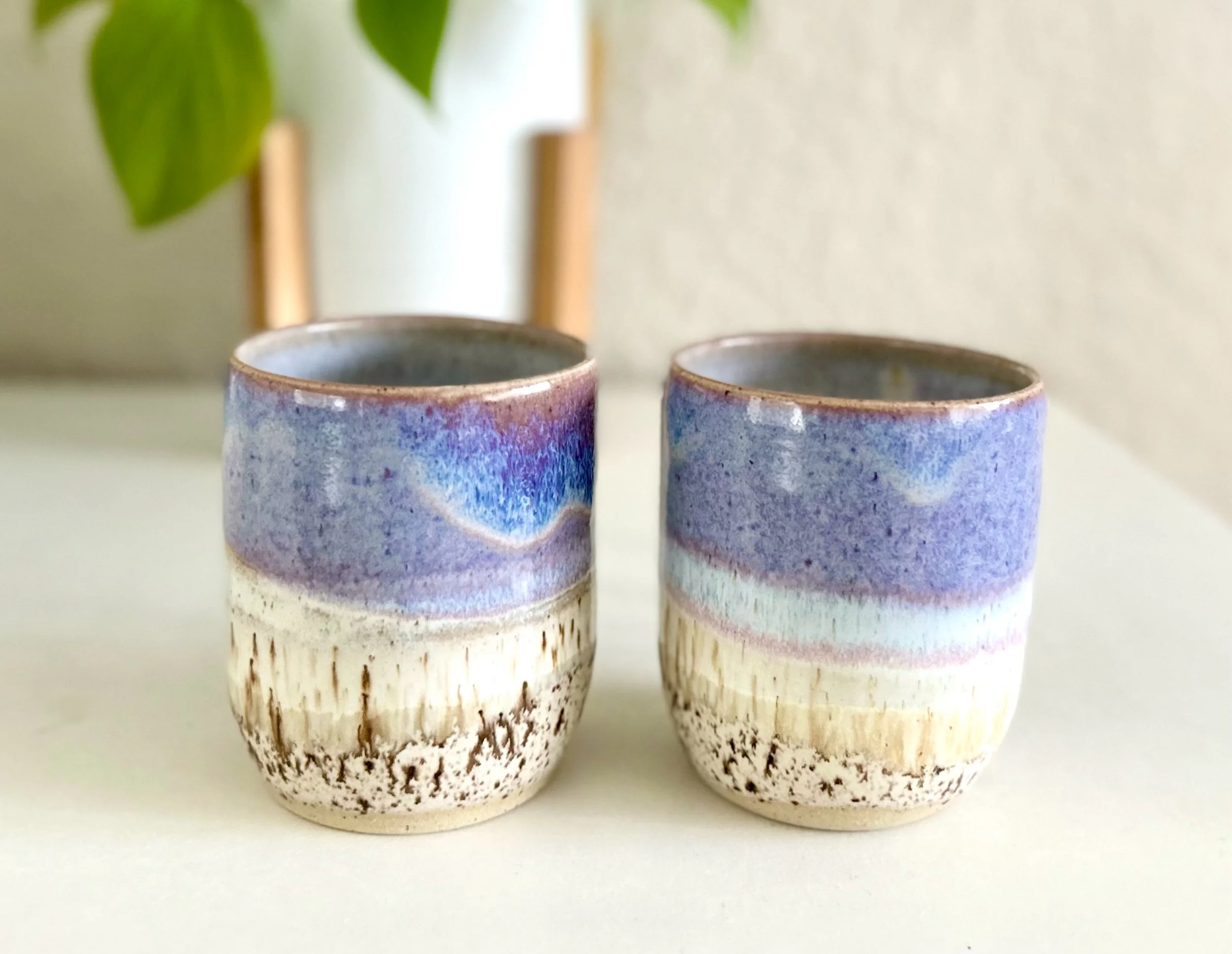Lavender Birch Cups - Set of 2 — the poterie