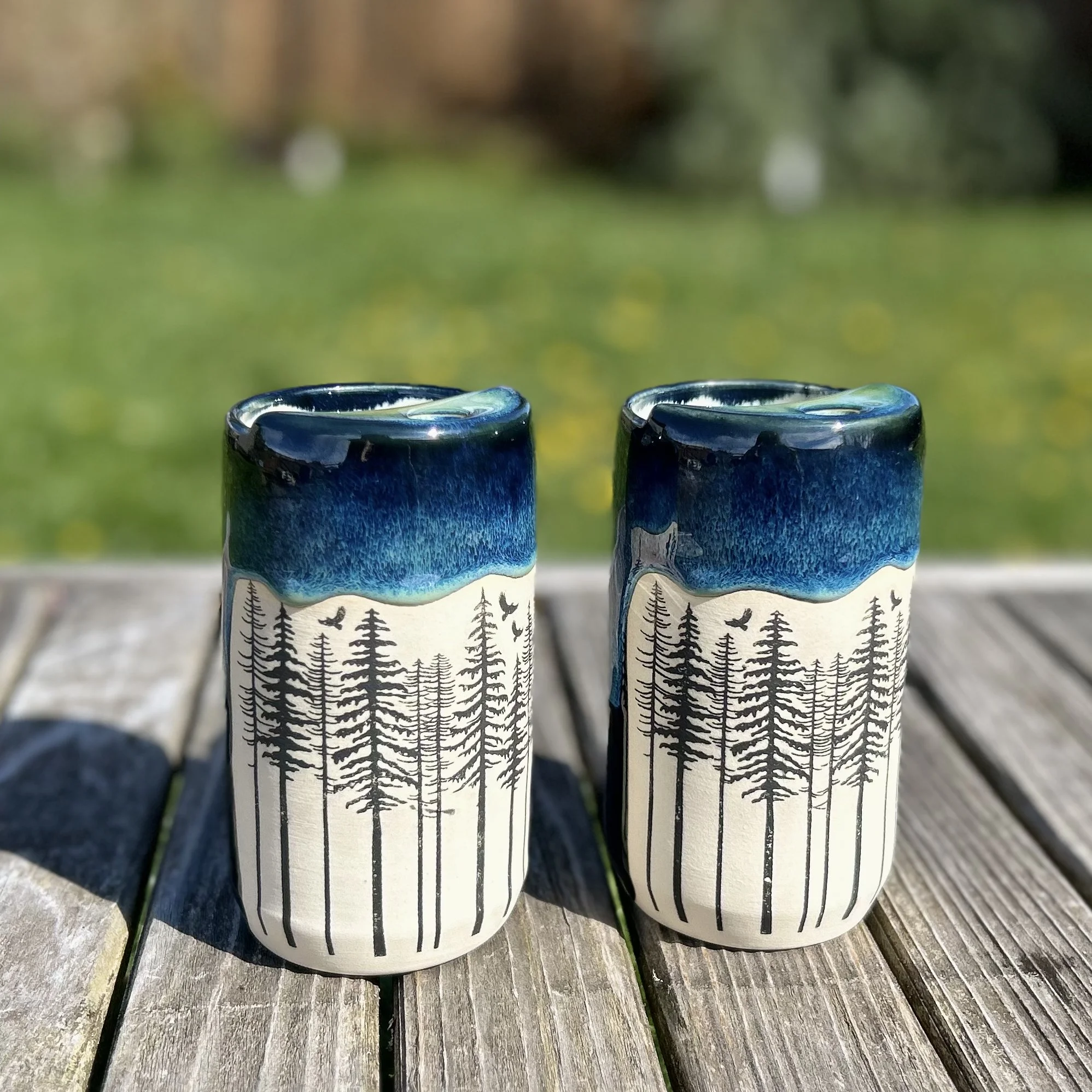 Northern Lights Tree Travel Cup