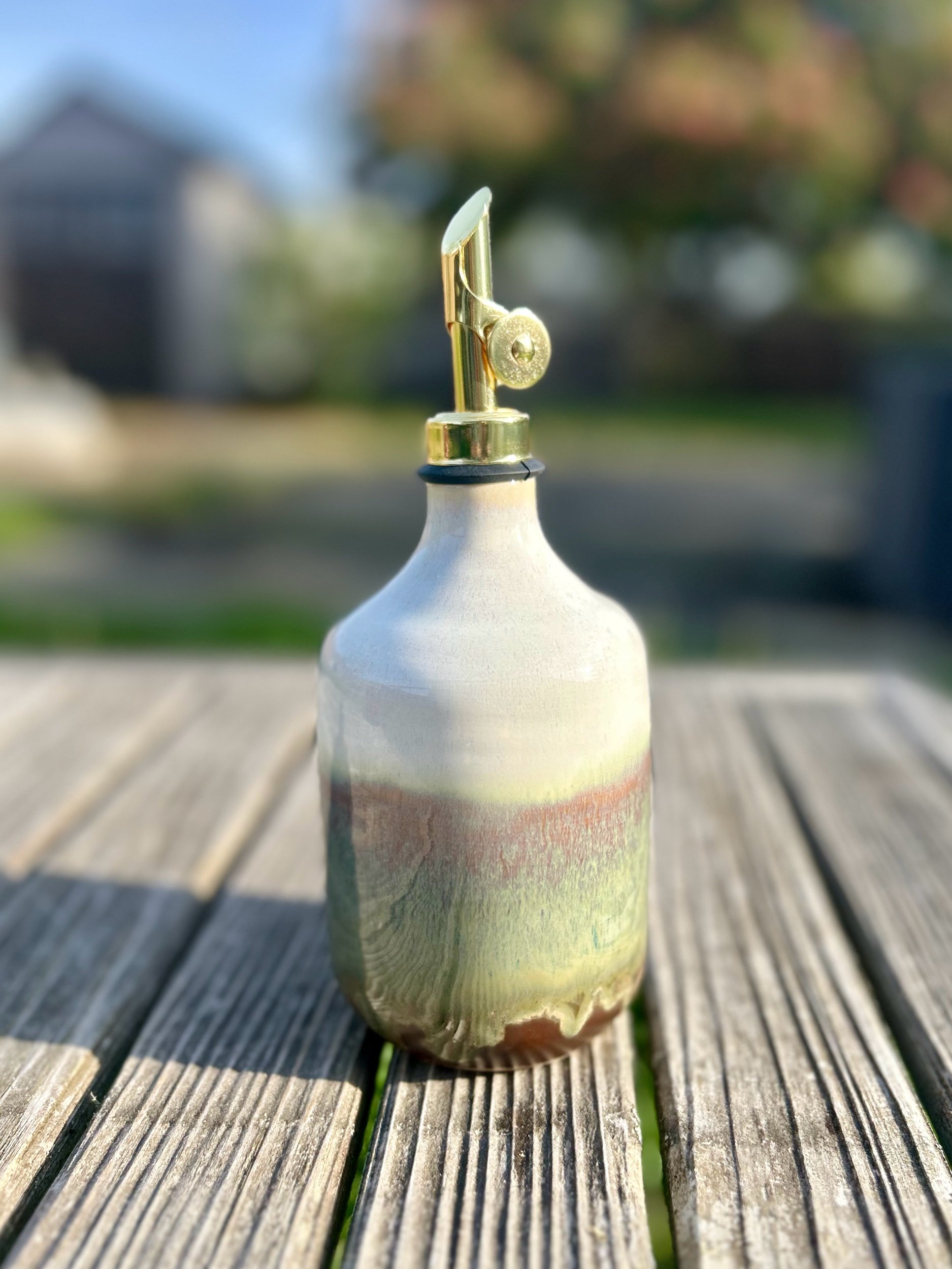 Oil Decanter in Coastal Fog