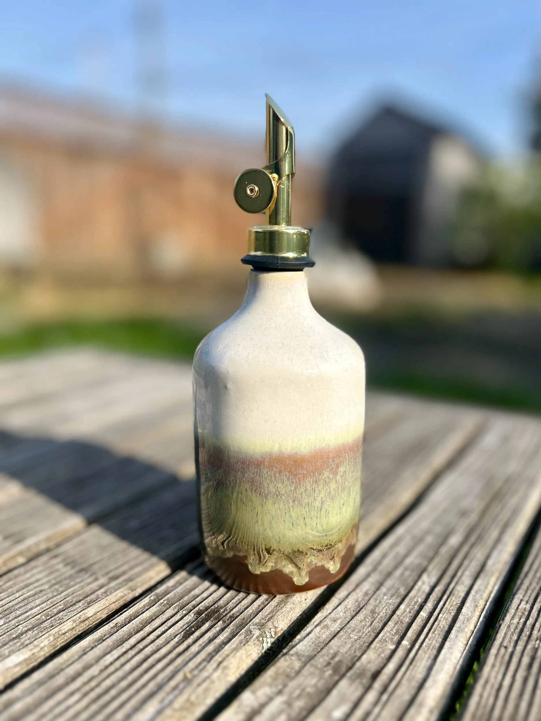 Oil Decanter in Coastal Fog