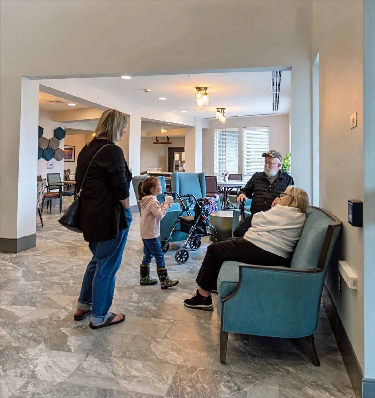 Visitors are welcome at Riverview Senior Living and Memory Care in Juneau Alaska