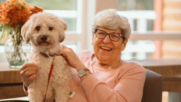 A resident of Riverview Senior Living and Memory Care in Juneau Alaska
