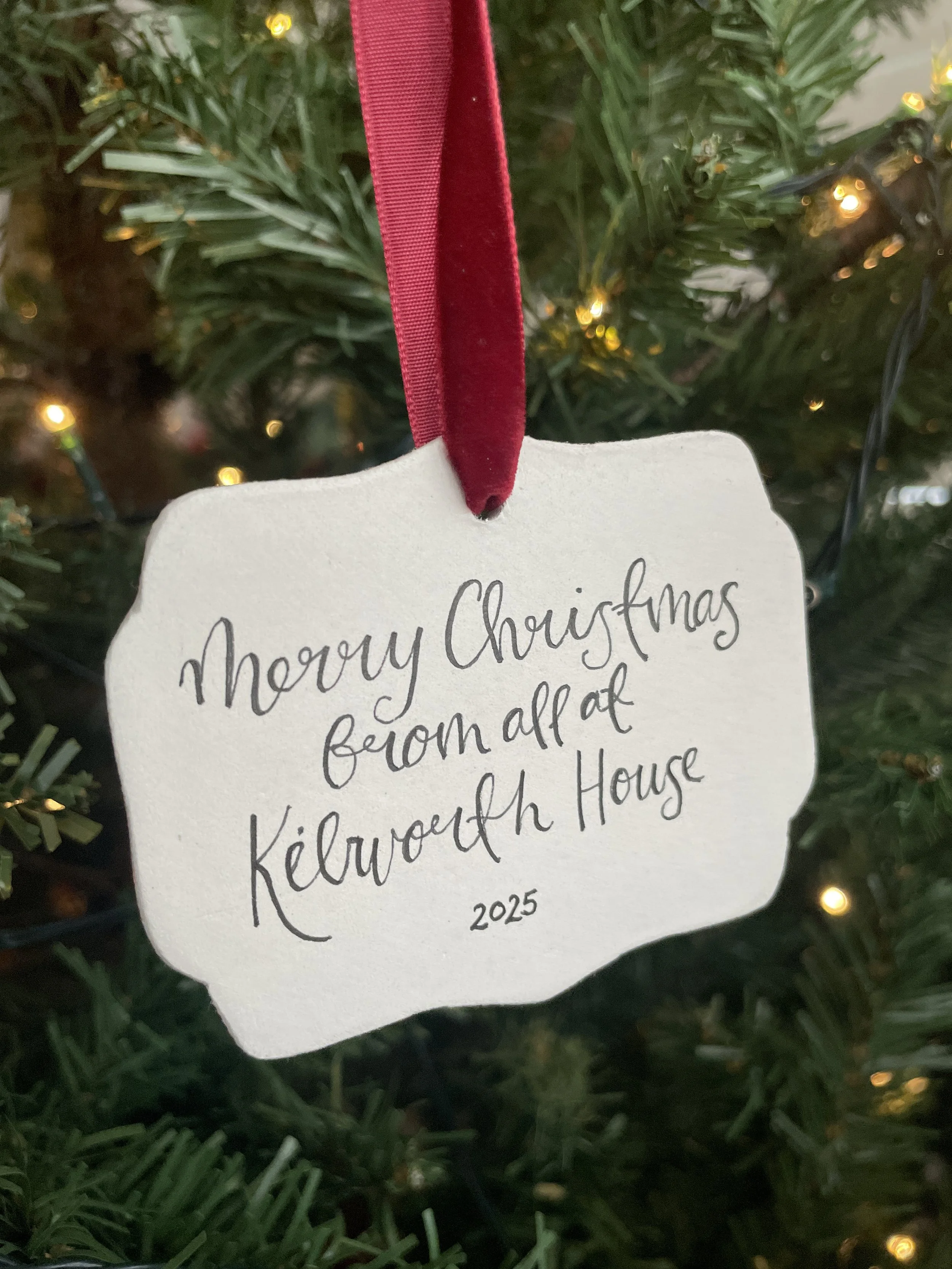 Reverse writing on bauble.JPG