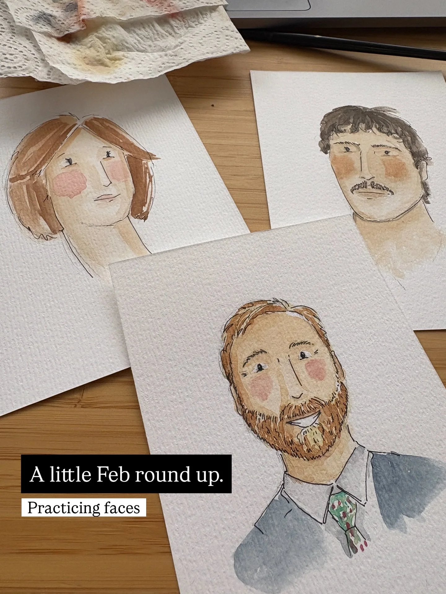 ✨ February round up ✨

1. Getting my face on. Practicing watercolour place cards 
2. Went to watch @bloodbrotherstour 
3. Had the amazing @lucystickneyfood come and cook for us 😍 WOW
4. Started remote working a little bit with some new self employed