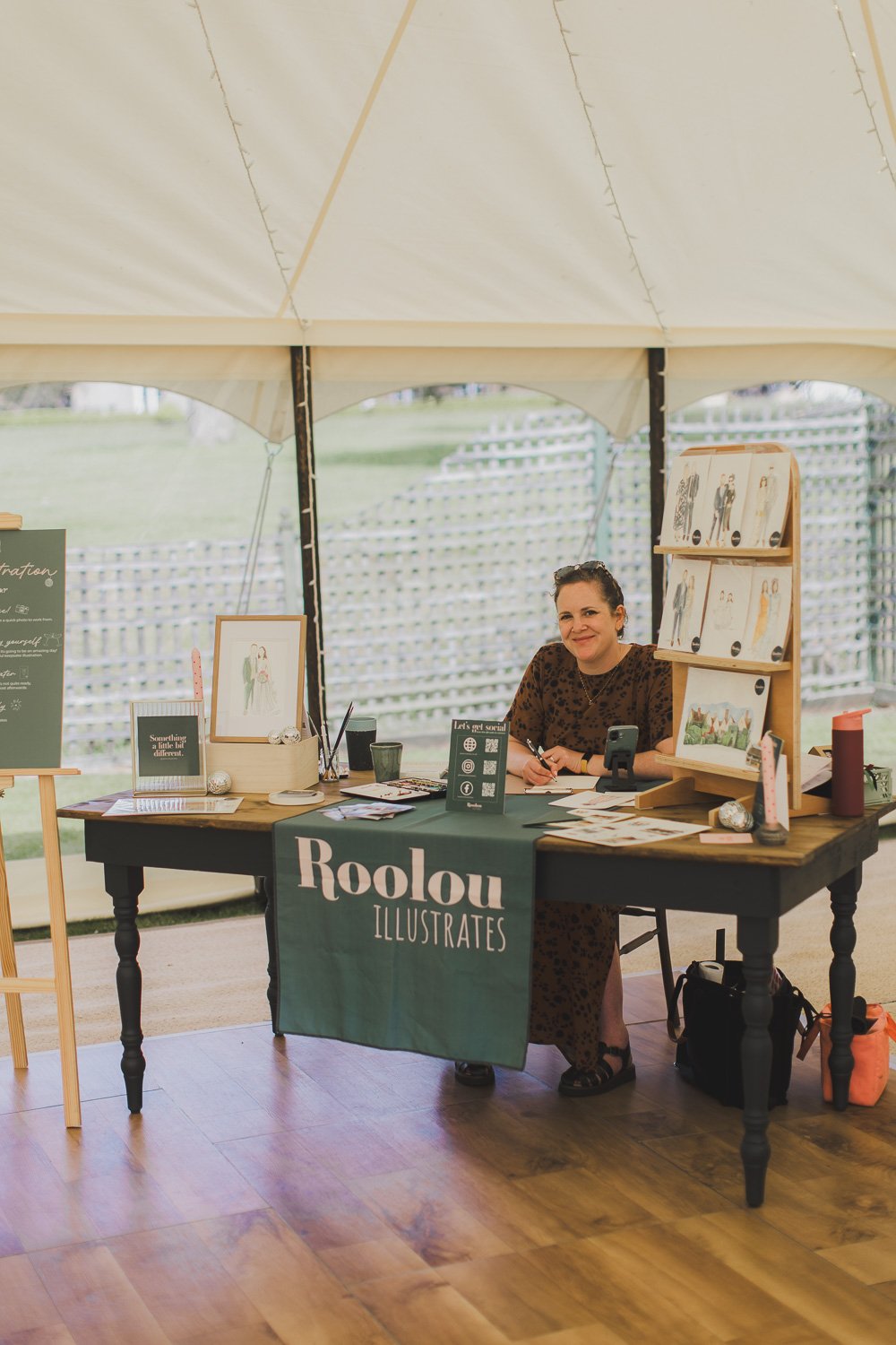 Rachel Painting live at an event