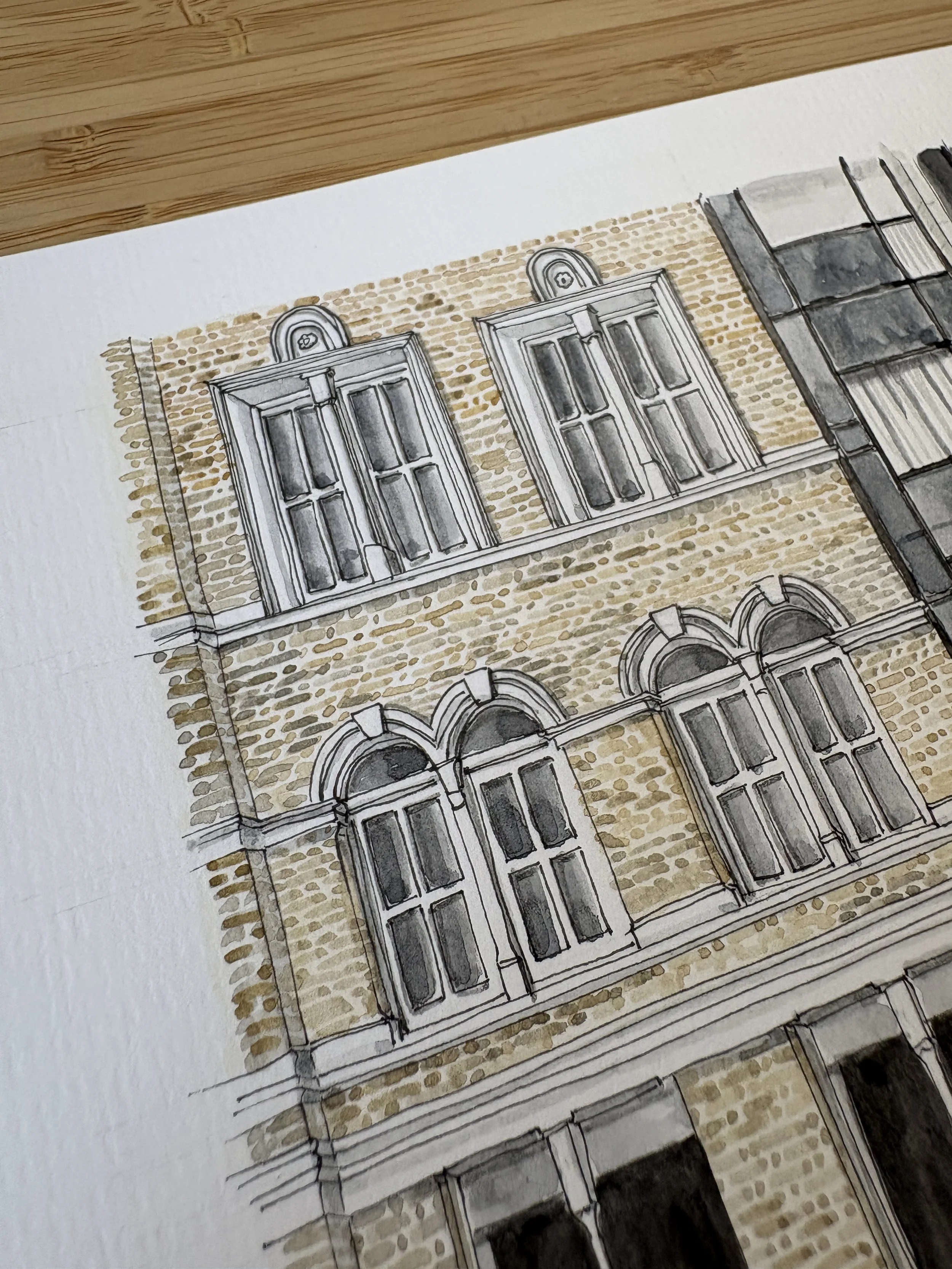 Hope Street Hotel Watercolour painting