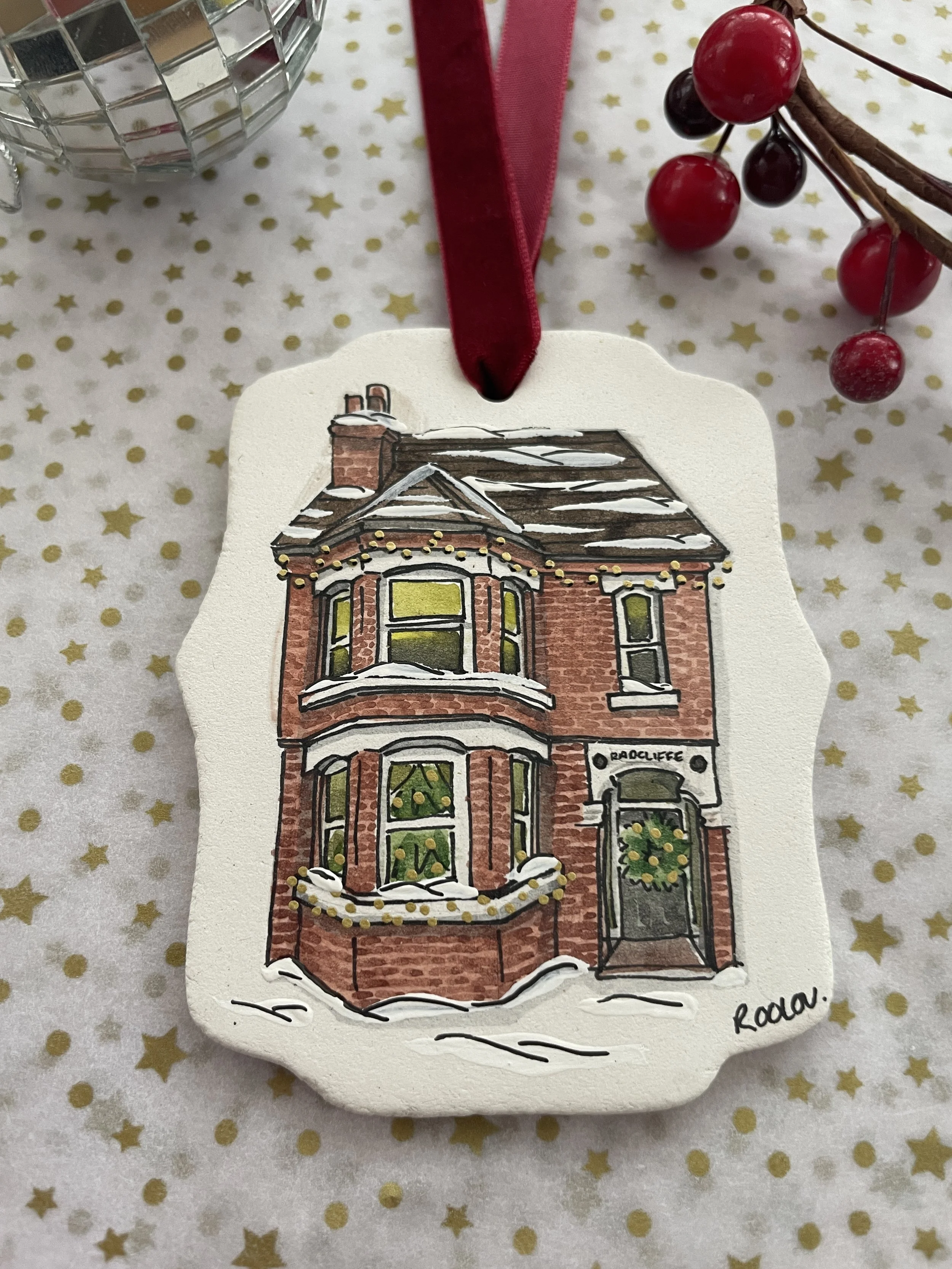 Hand painted decoration