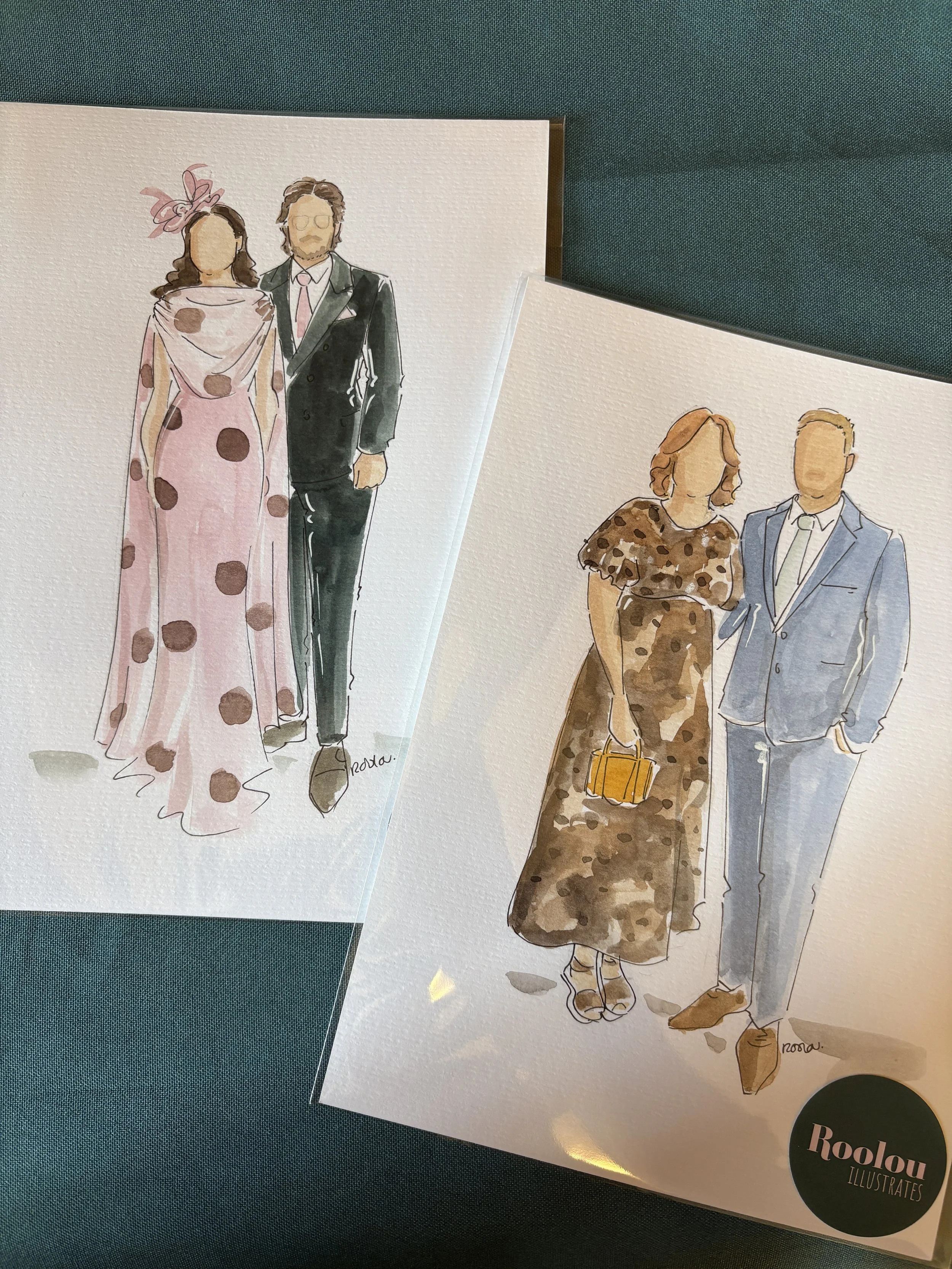 Watercolour live illustrations
