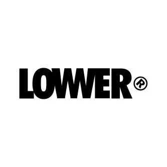 Black logo with the word "LOWER" in bold capital letters and a registered trademark symbol.