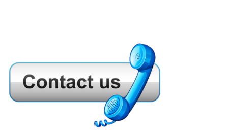 Graphic with a blue telephone handset and a button labeled 'Contact us'