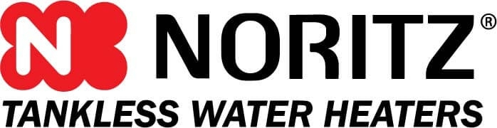 Noritz logo with text 'Tankless Water Heaters' indicating the brand specializes in tankless water heating products.