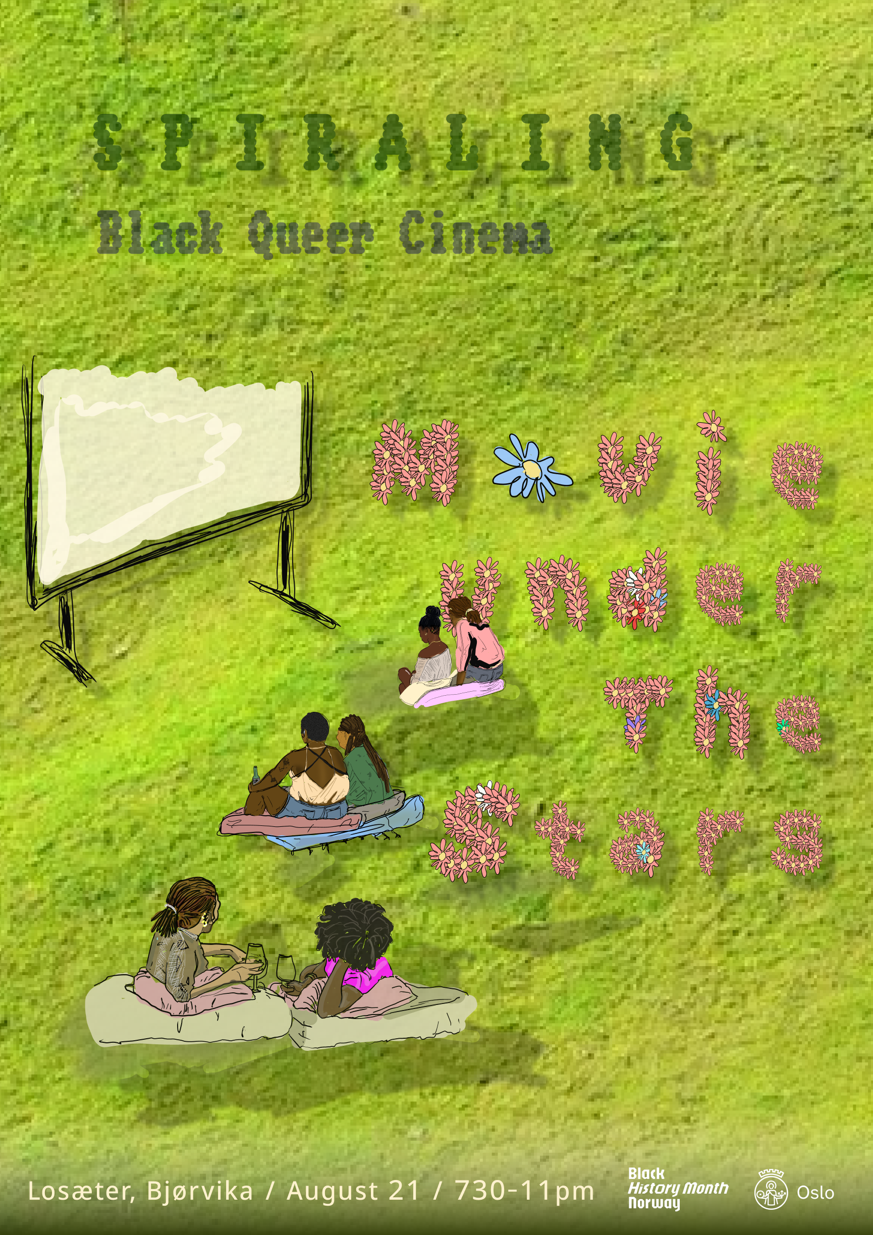 Spiraling Black Queer Cinema Club presenterer: Movie Under the Stars