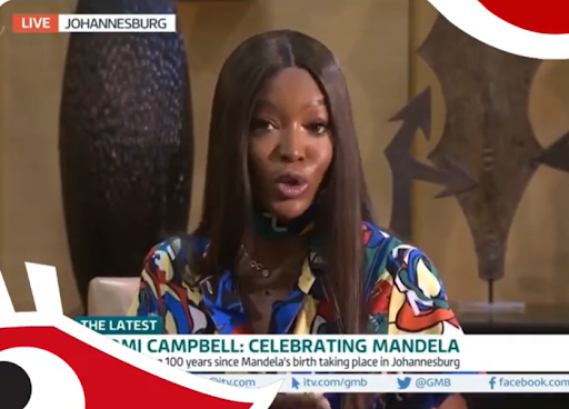 Naomi Campbell in Rich Mnisi photographed sourced from Rich Mnisi on Instagram