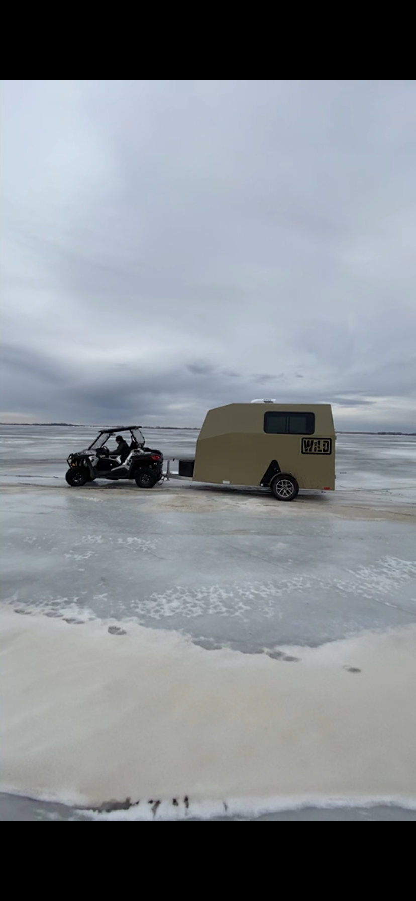 Light-weight Fiberglass Ice Fishing Shack