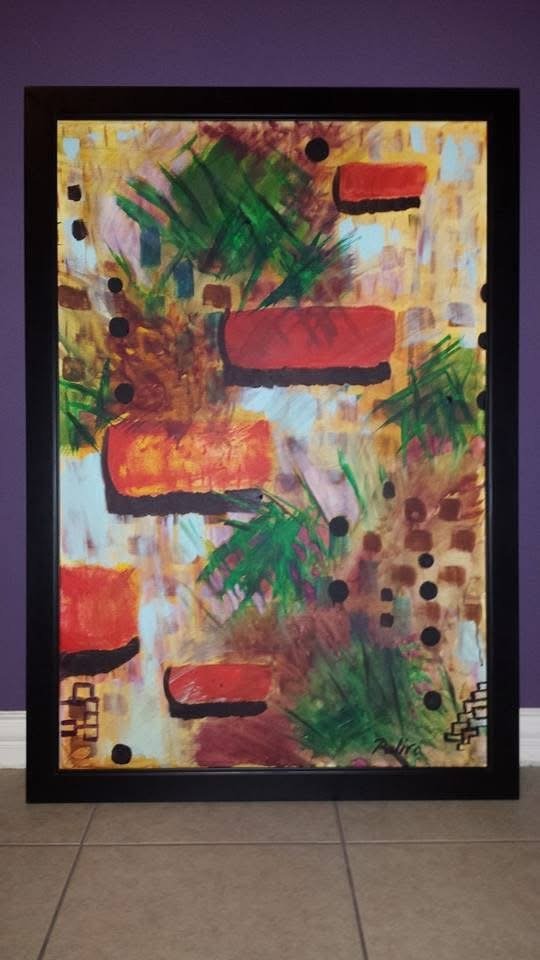 Untitled, 2012
Acrylic on canvas
During this period I had moved from oils into acrylics and was primarily exploring color, composition, rhythm, and visual impact.