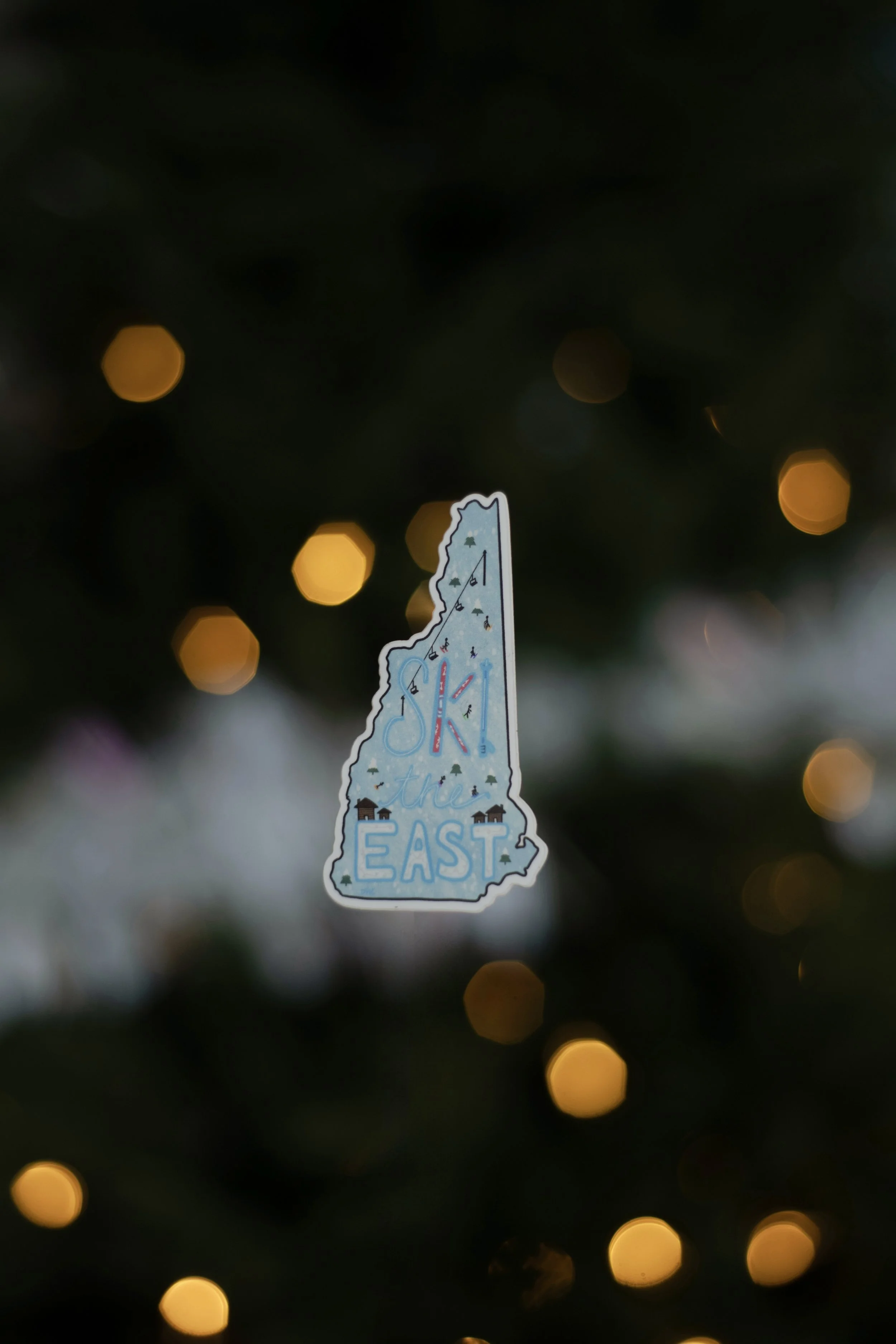 "Ski the East" - NH Sticker