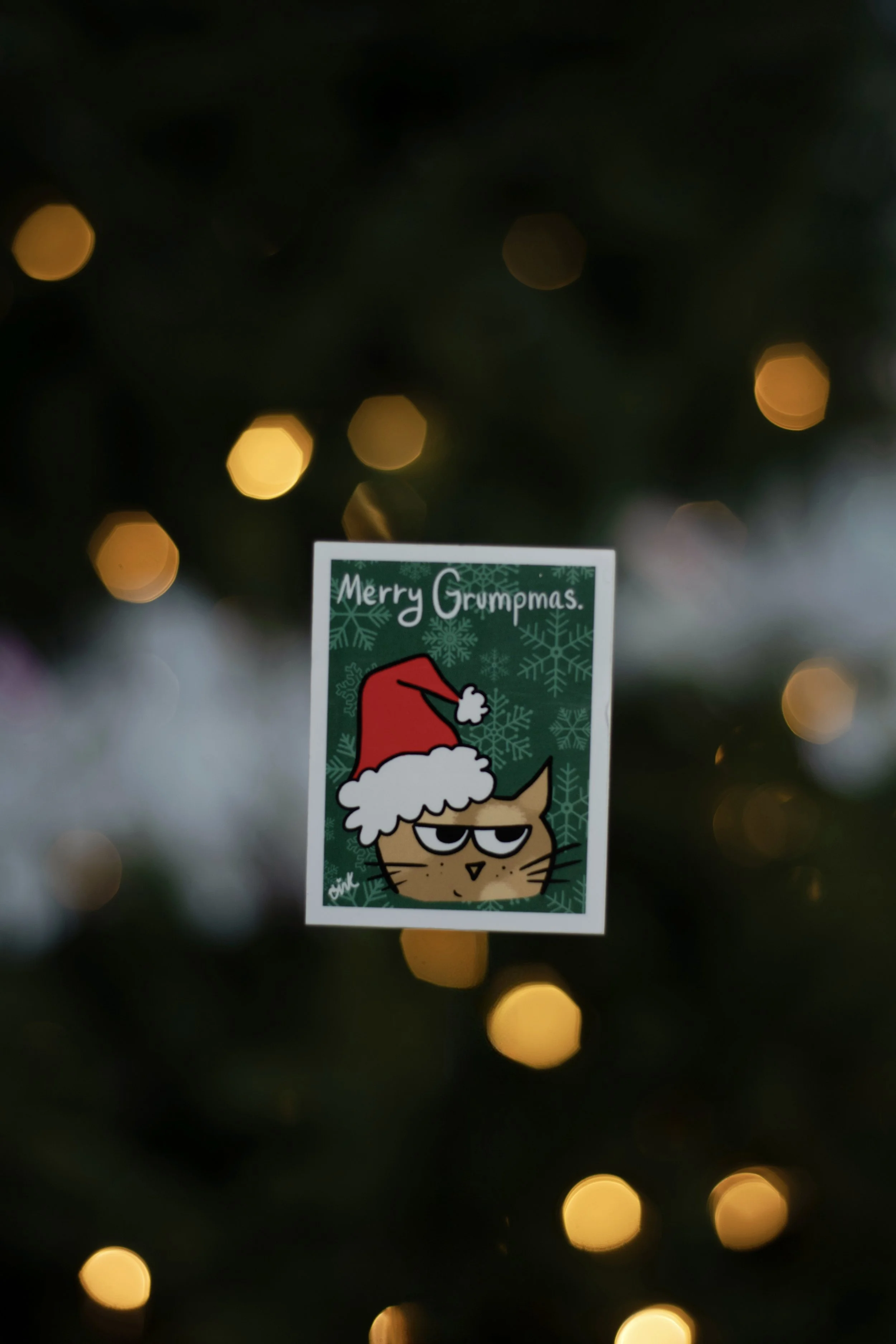 "Merry Grumpmas" - Cat Sticker