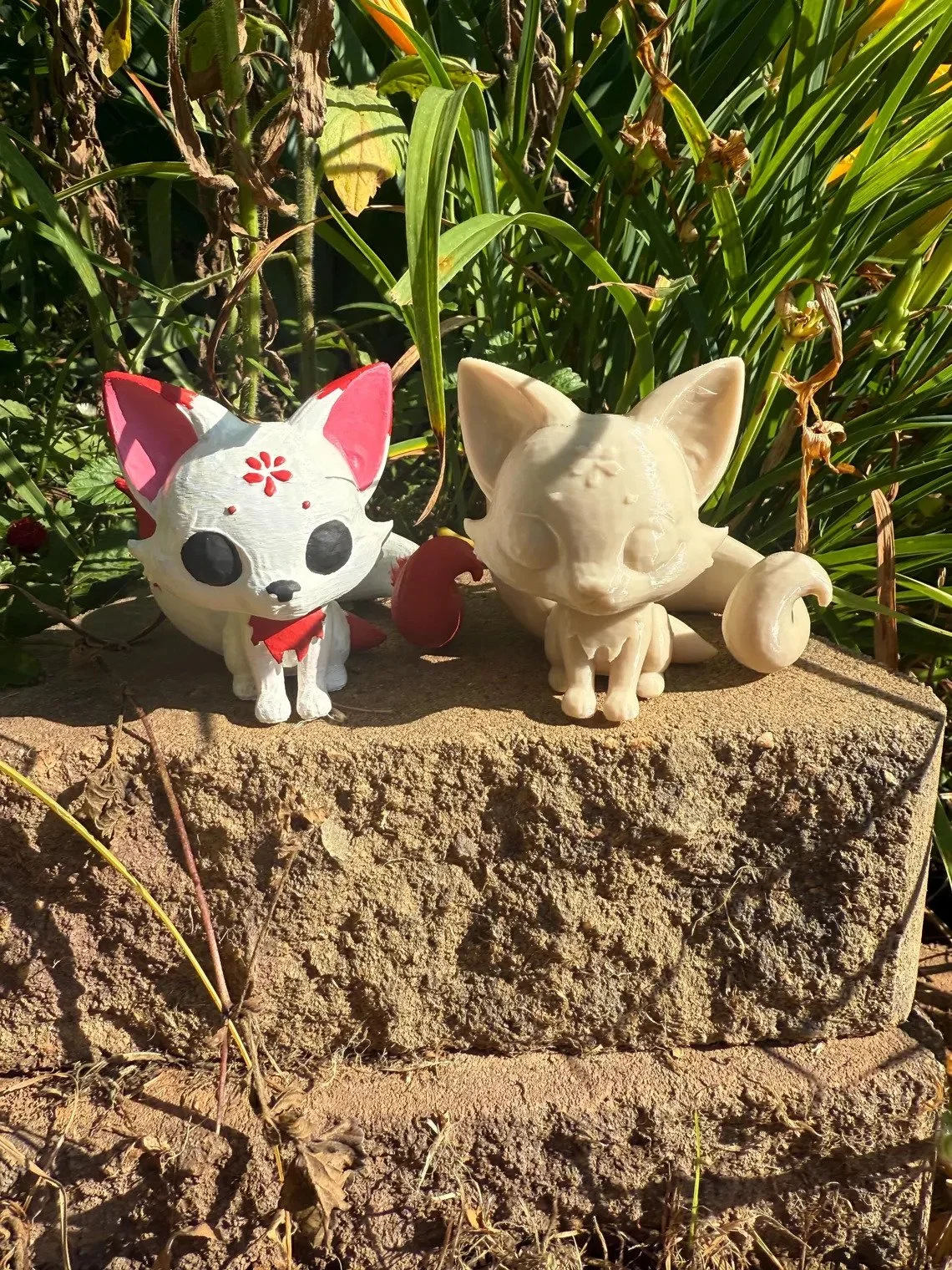 Kitsune 3 tailed fox 3D printed figurine