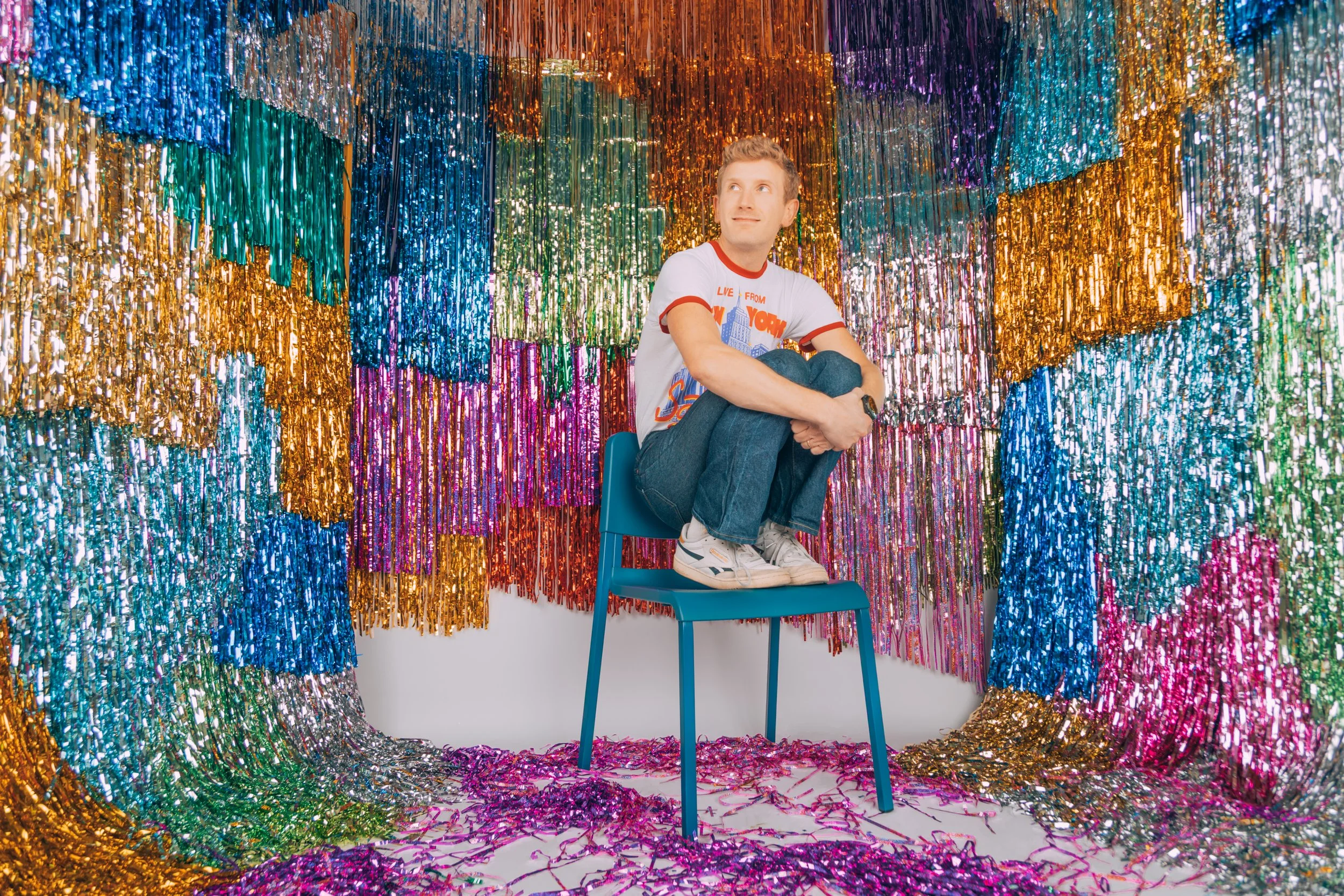 colorful fringe event backdrop event decor kansas city