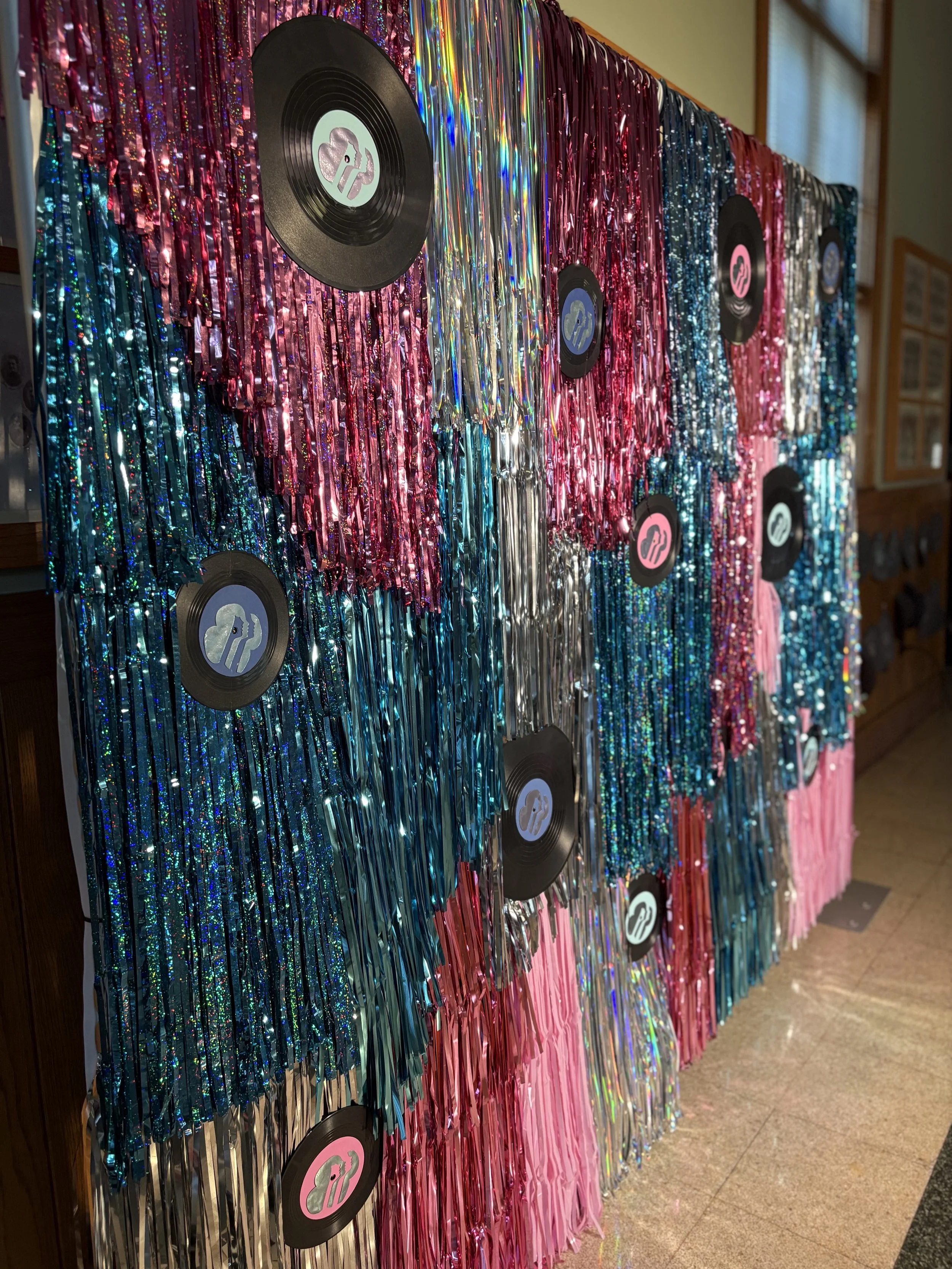 Custom sock hop backdrop in Kansas City, MO