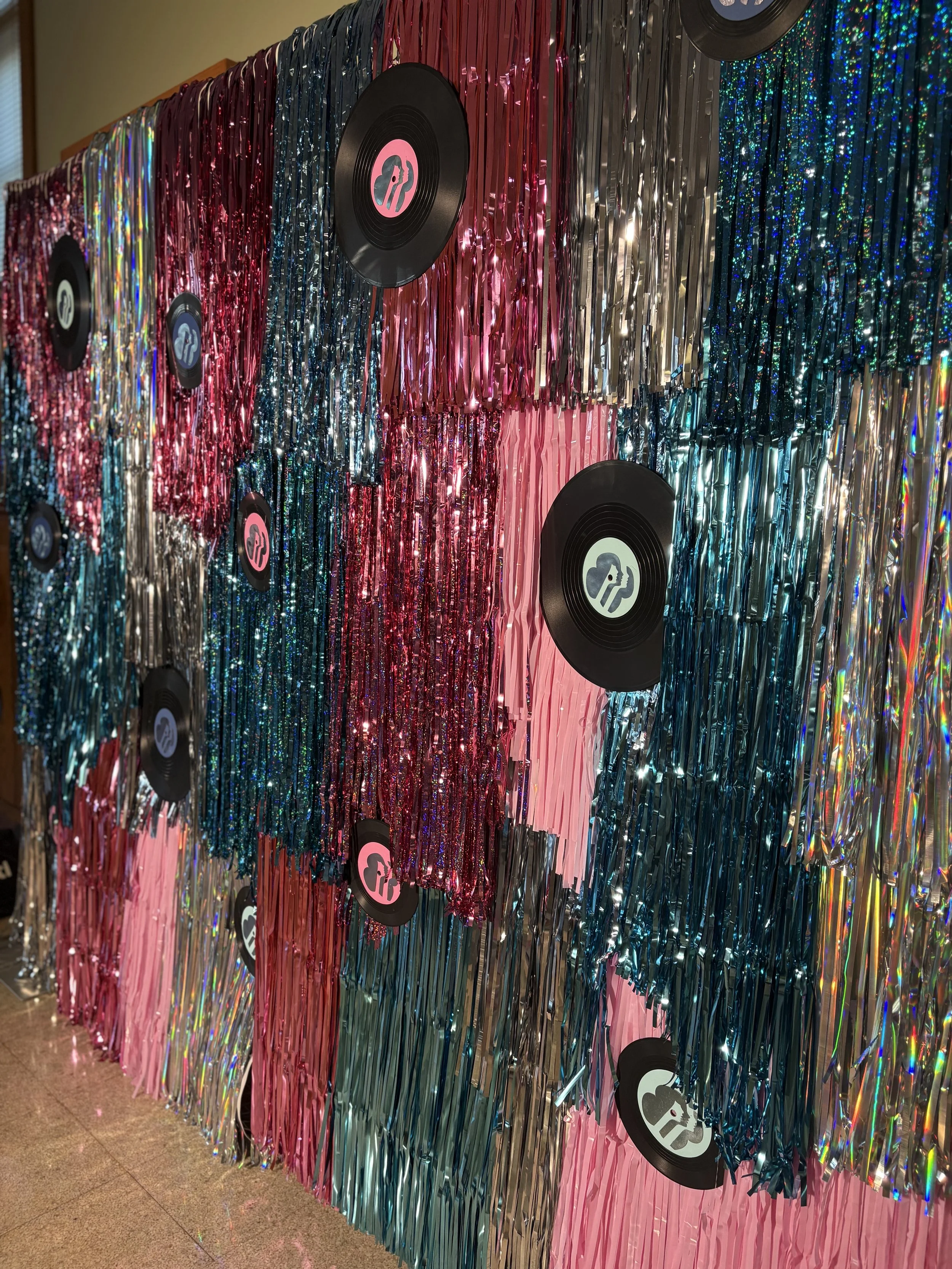 Custom sock hop backdrop in Kansas City, MO