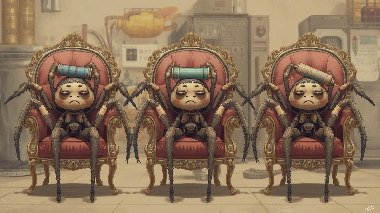 Where do brown/black widow spiders hide around in florida homes?