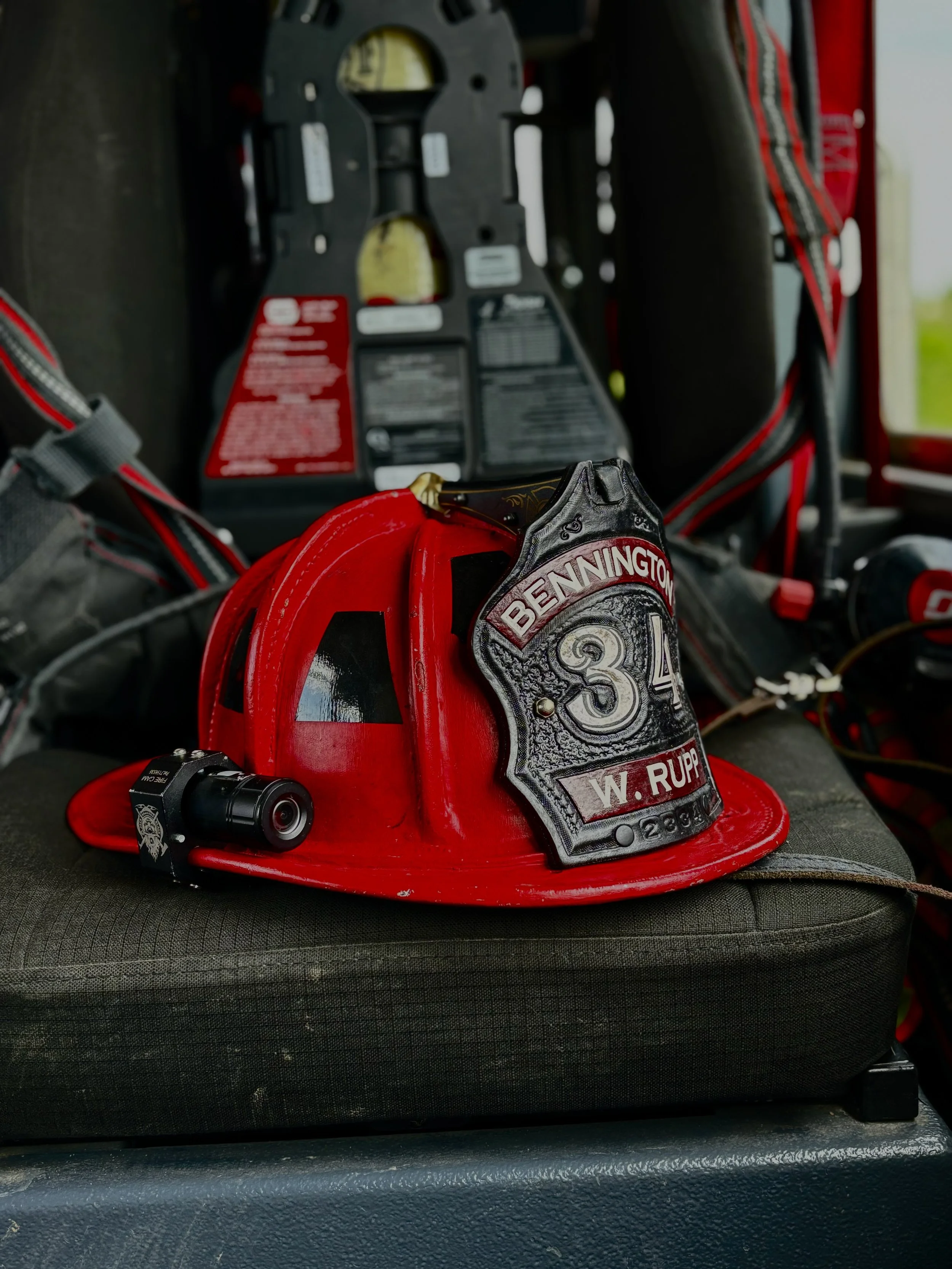 Leather Fire Helmet Repaint