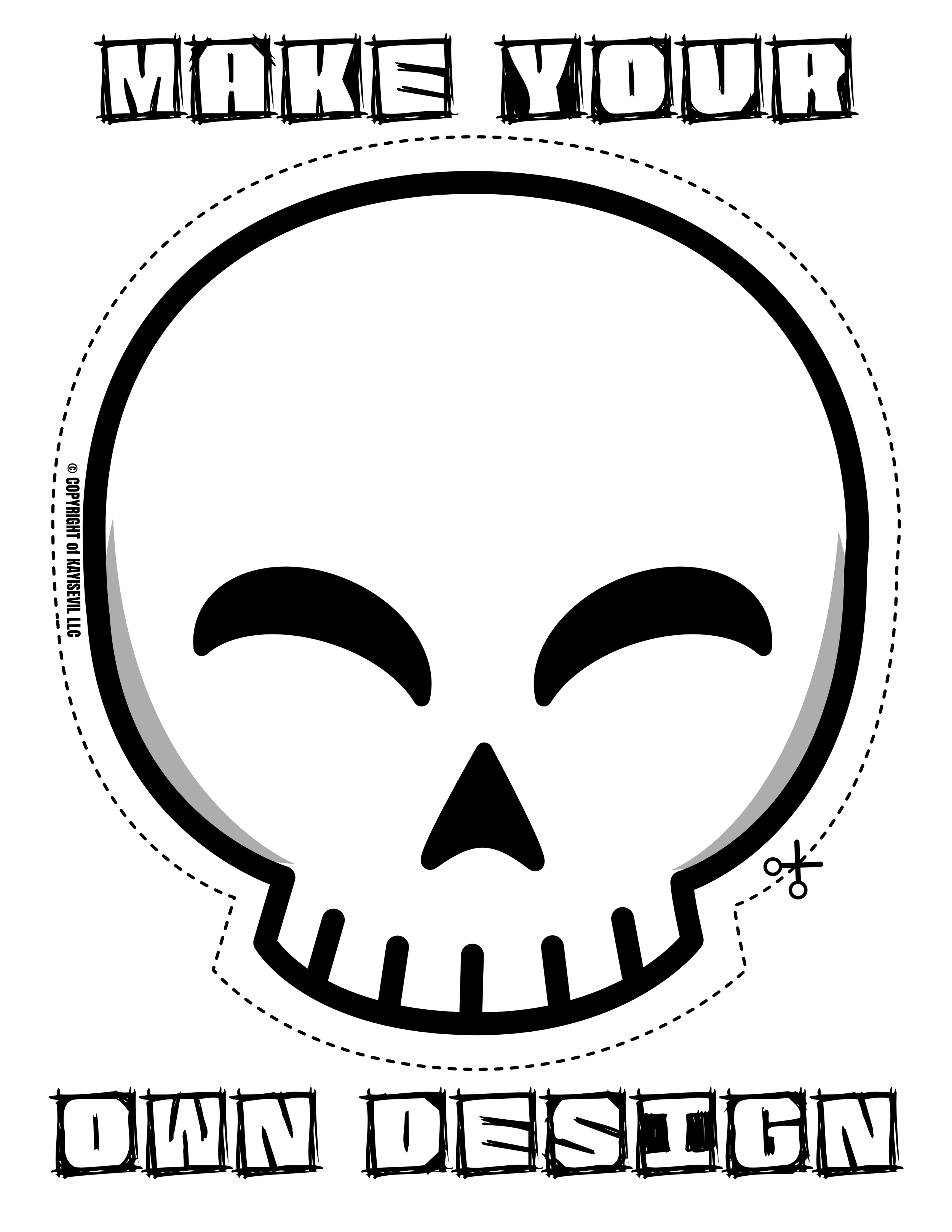 Make-Your-Own Face Painting coloring page - FREE