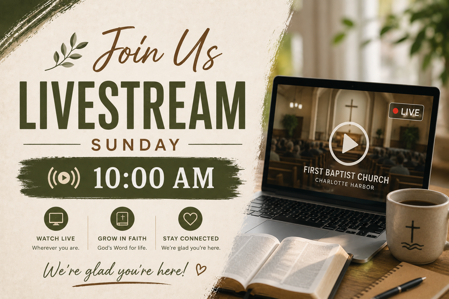 Sunday Service Live - 10:00 am 