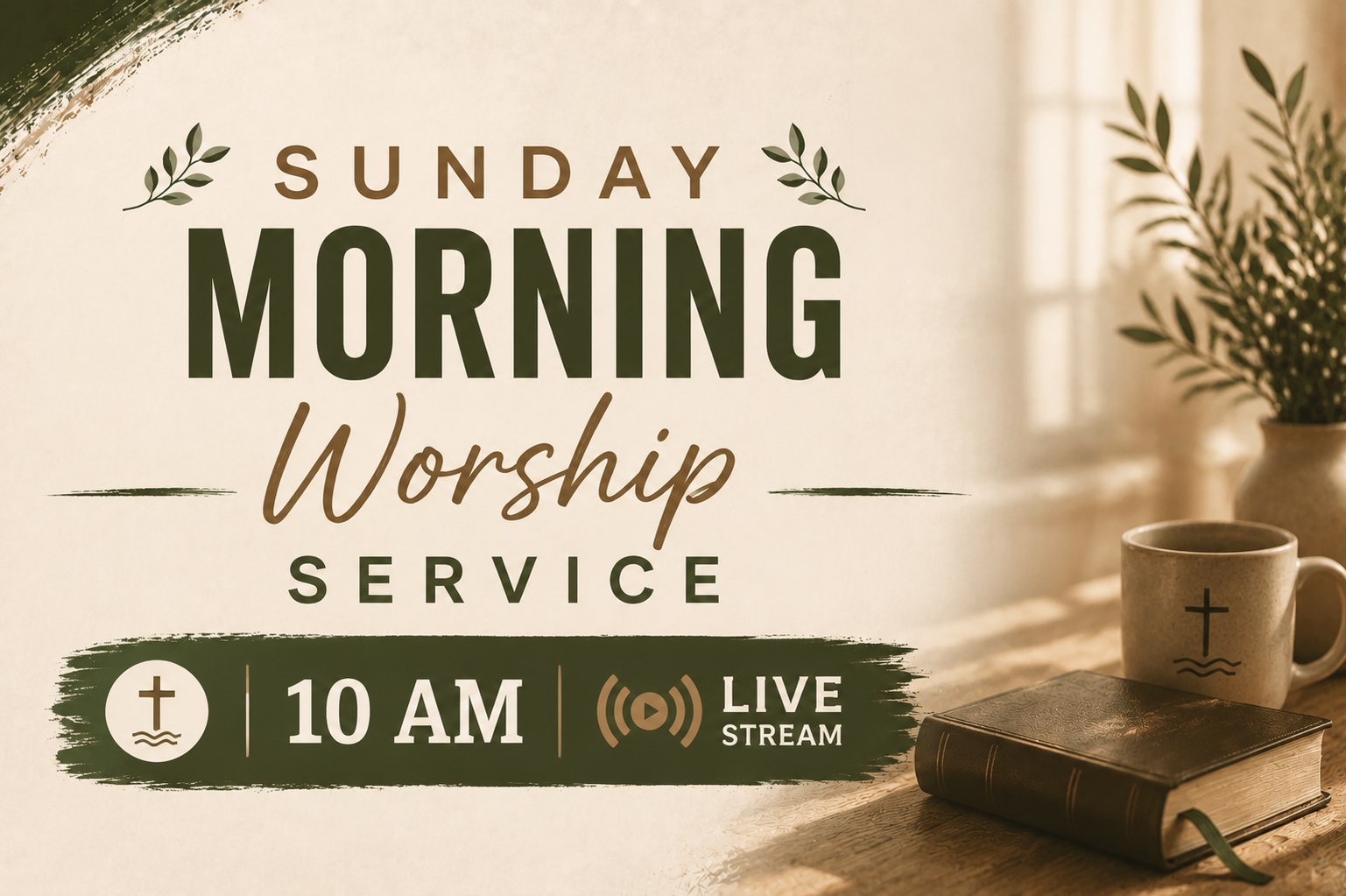 Sunday Service Live - 10:00 am 