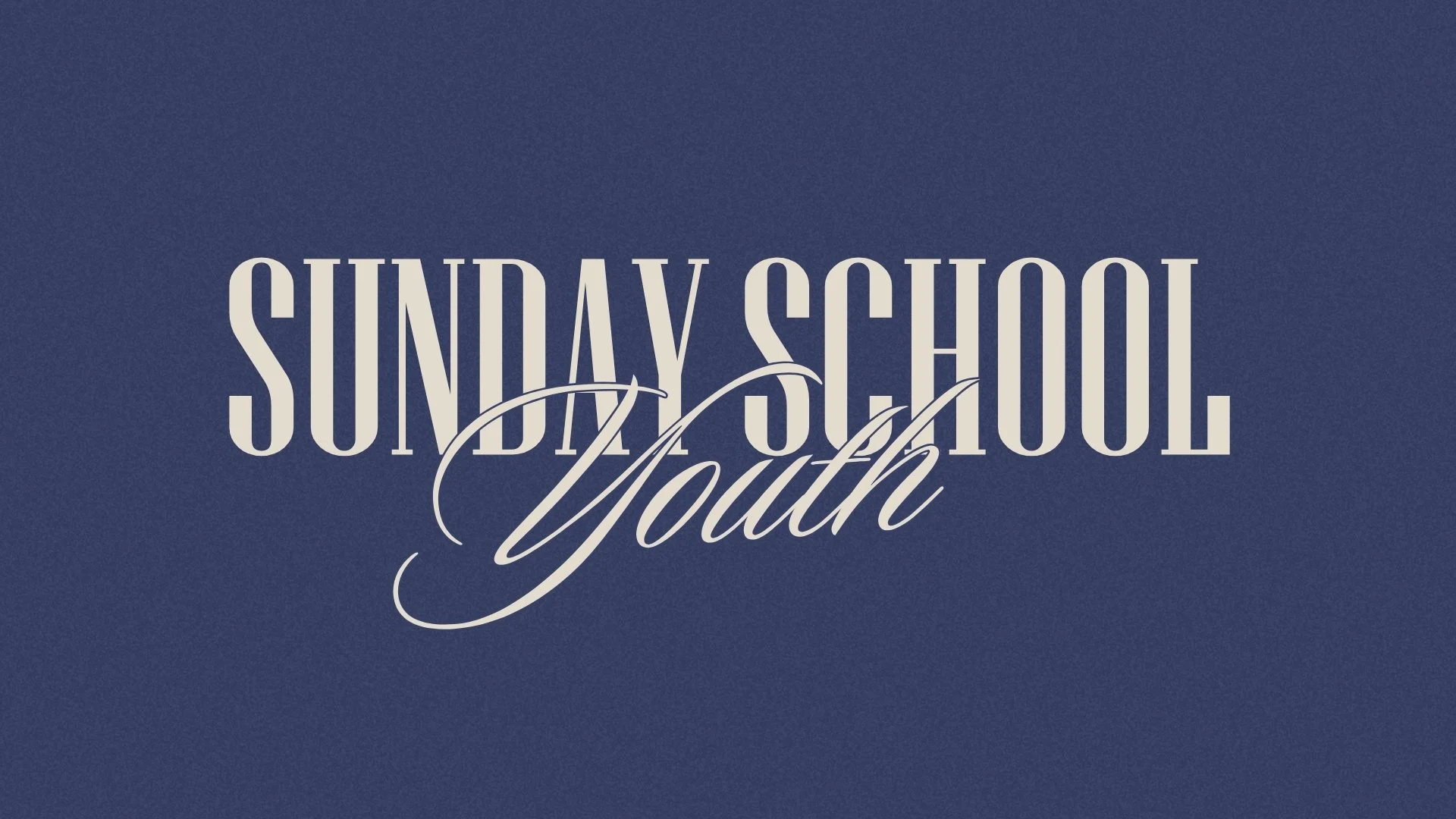 Youth Sunday School 