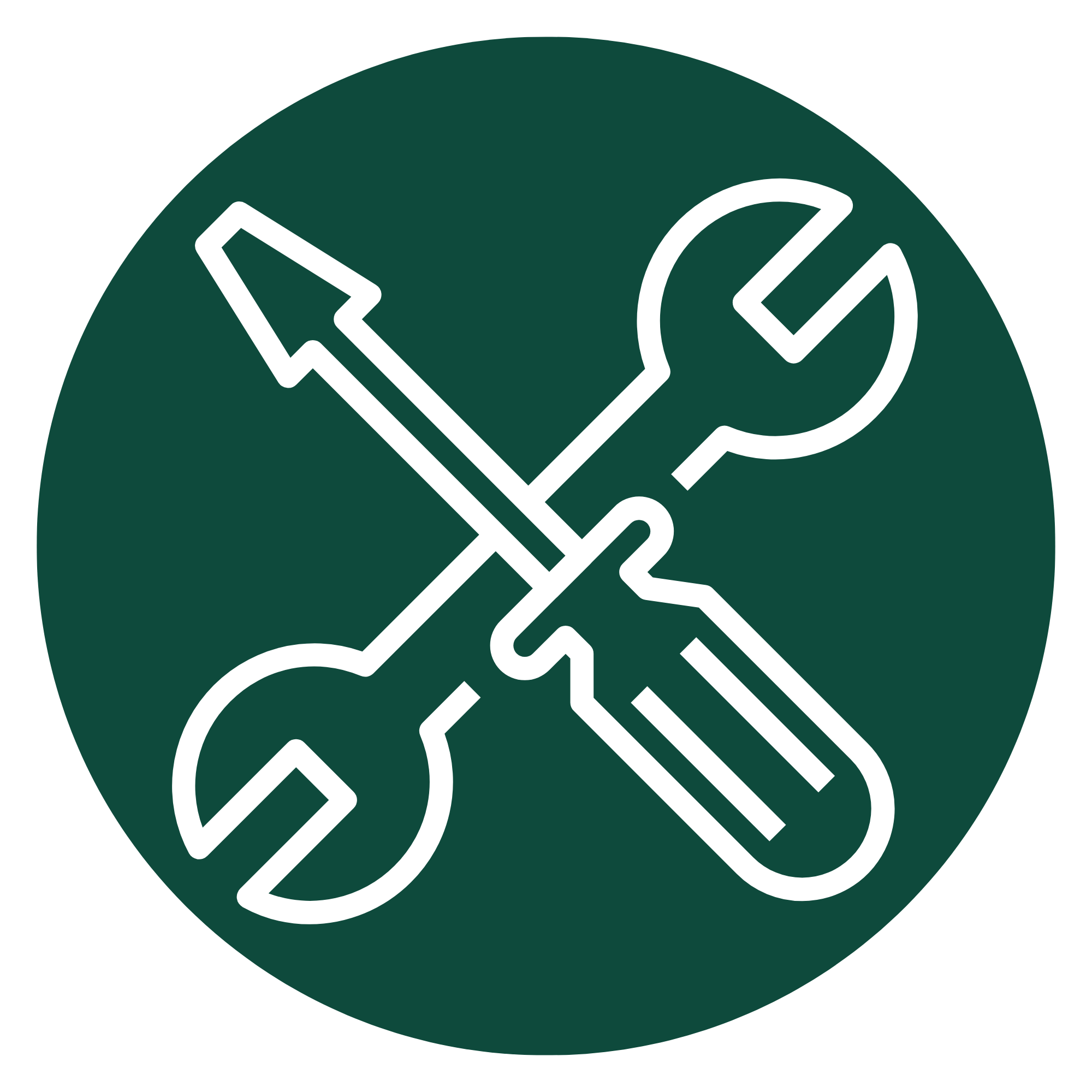 Illustration of a telephone handset and a check mark inside a circle