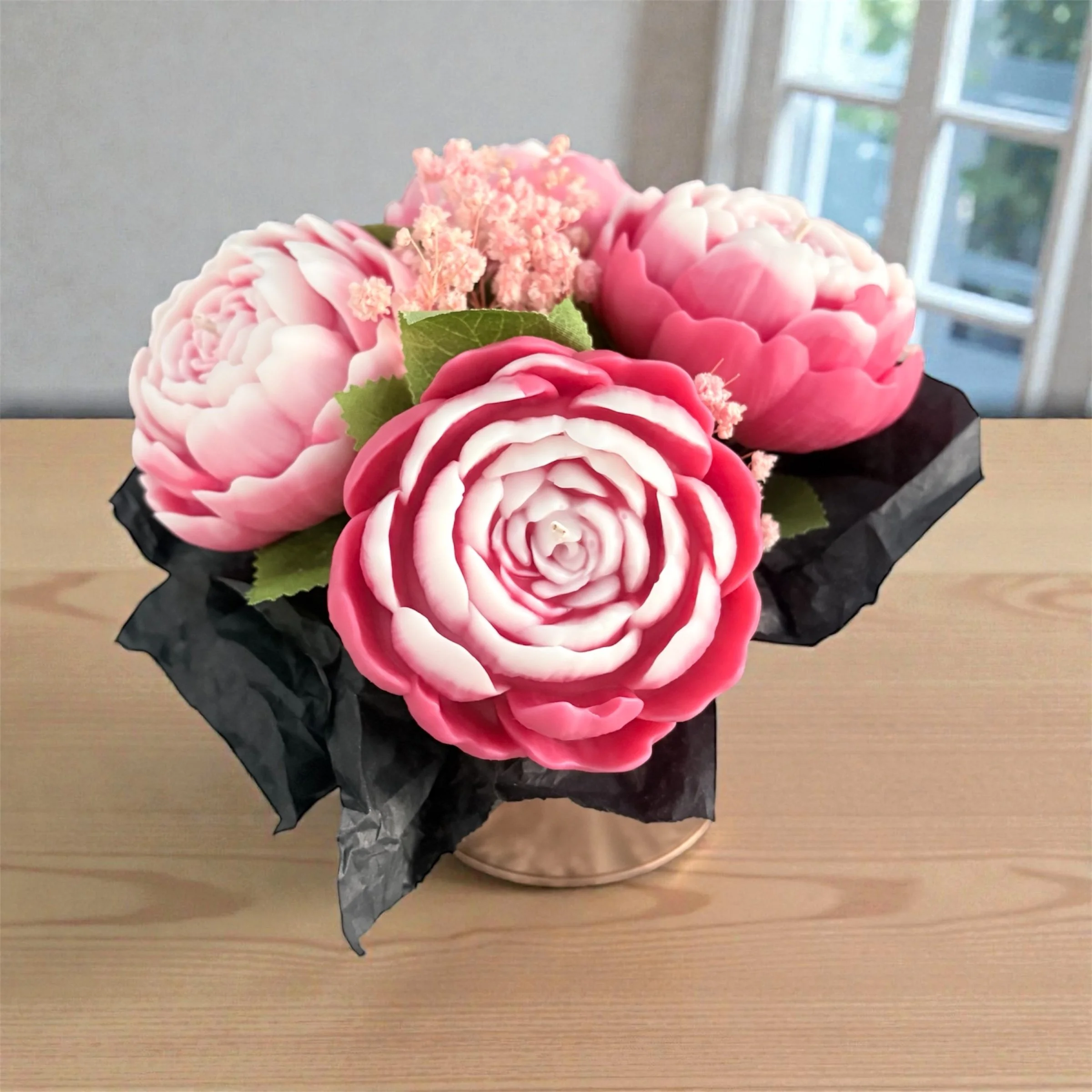 Peony candle Bouquet