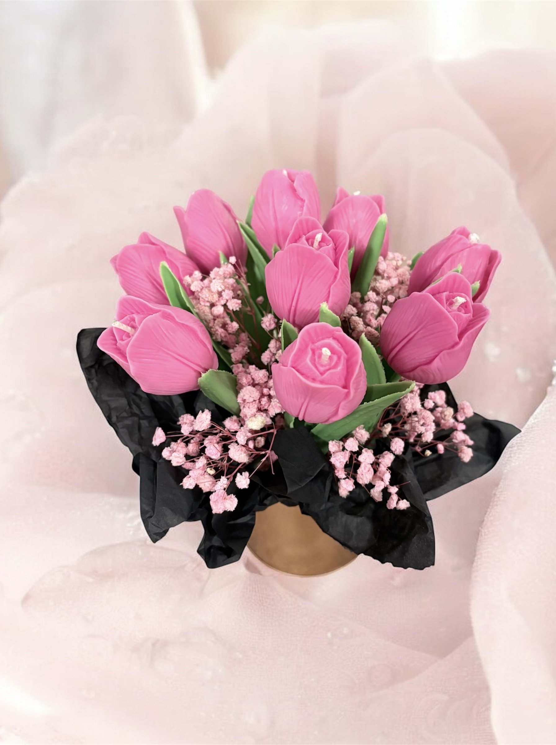 Tulips Candle Bouquet