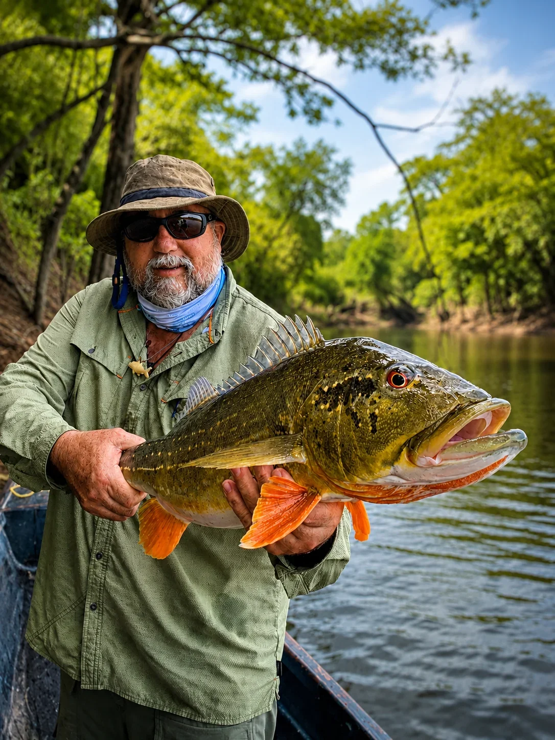 Peacock bass fly fishing on the Orinoco River — where Megafin's story began